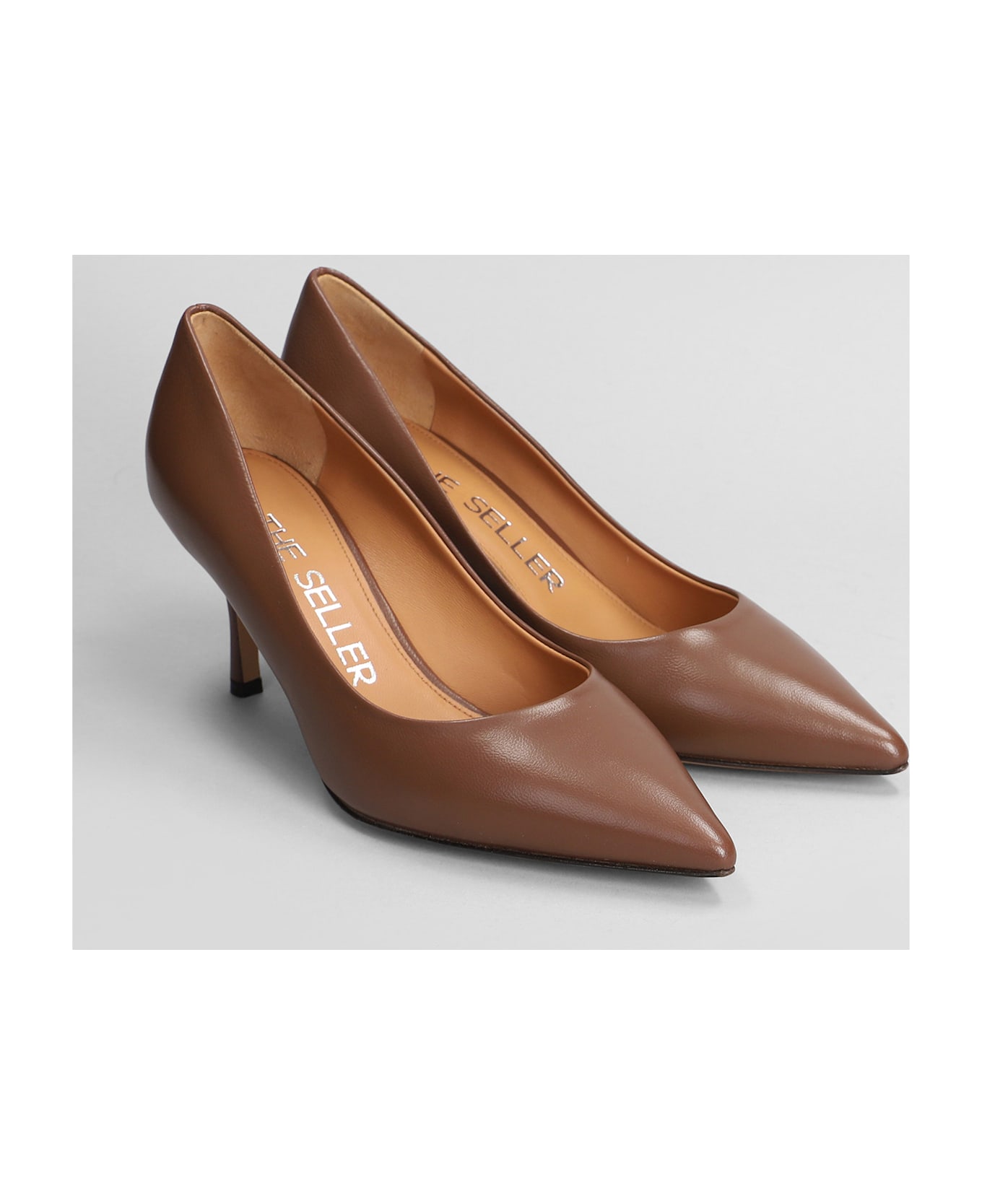 The Seller Pumps In Brown Leather - brown