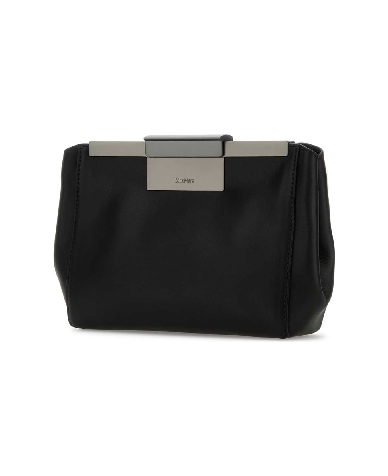 Max Mara Black Leather Belt Bag - NERO