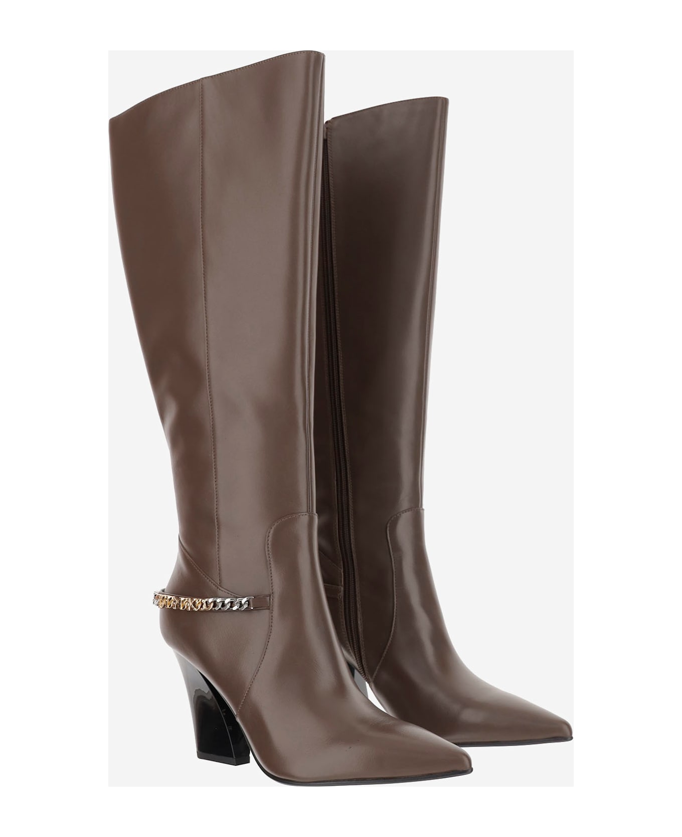Pinko Purple Boots 03 - Brown
