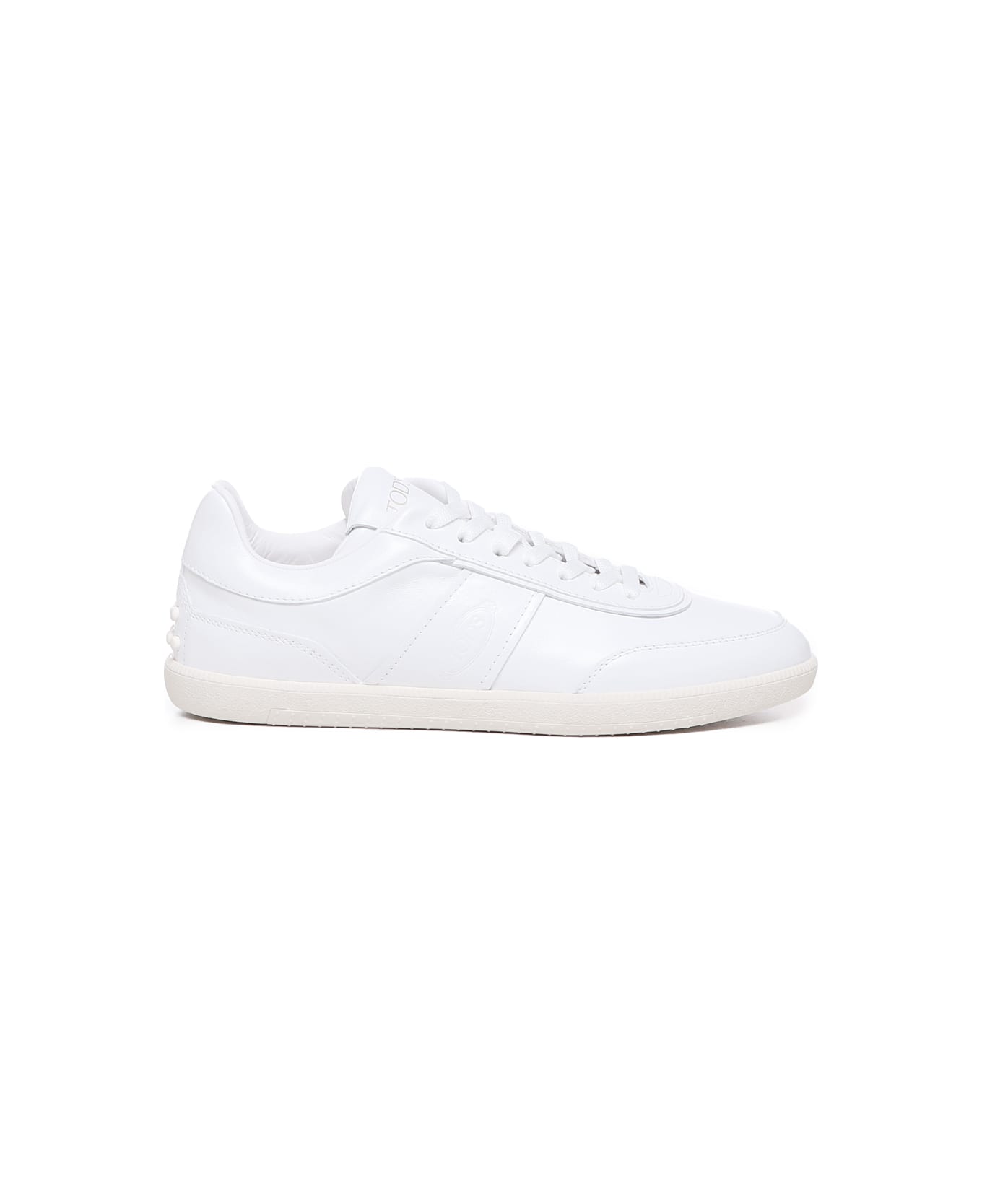Tod's Tabs Sneakers In Leather - White