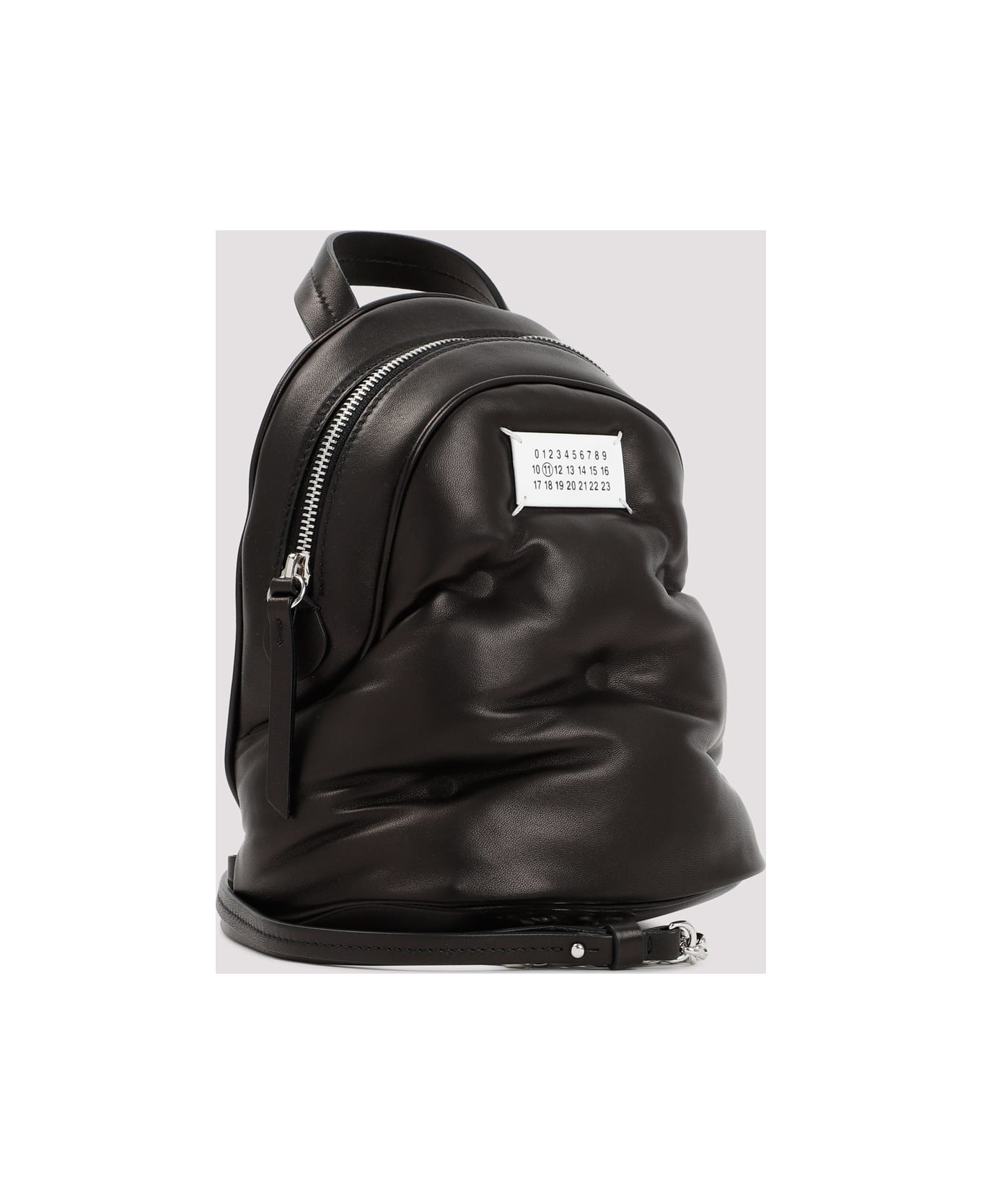 Maison Margiela Leather Glam Slam Backpack - Black