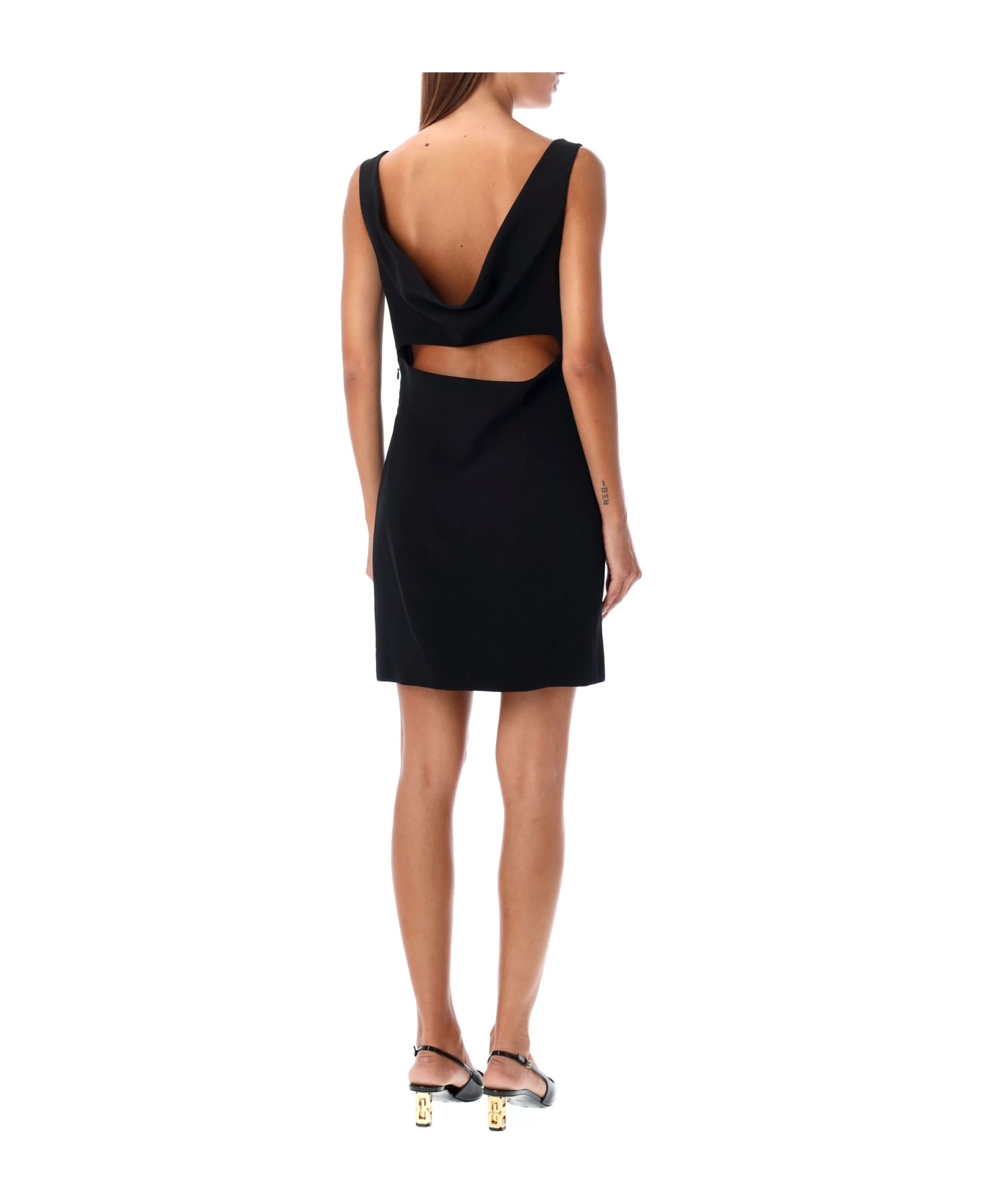 Givenchy Open Back Mini Dress - BLACK