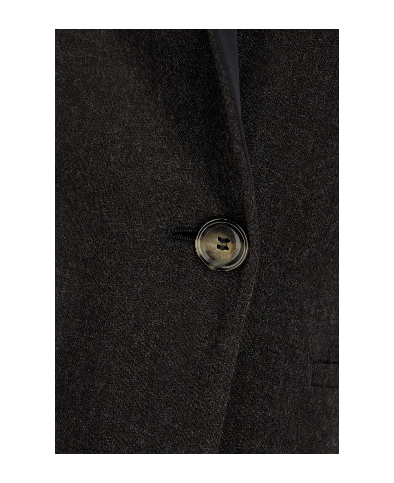 Alberta Ferretti Slate Wool Blazer - Fantasia Grigio