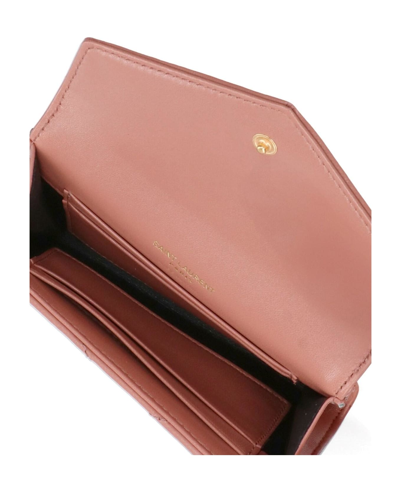 Saint Laurent 
cassandre
 Wallet - BEIGE