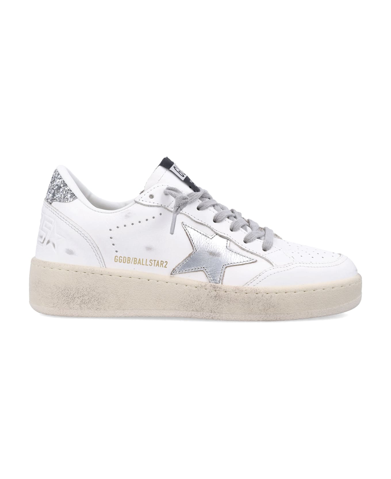'ball Star' White Leather Sneakers