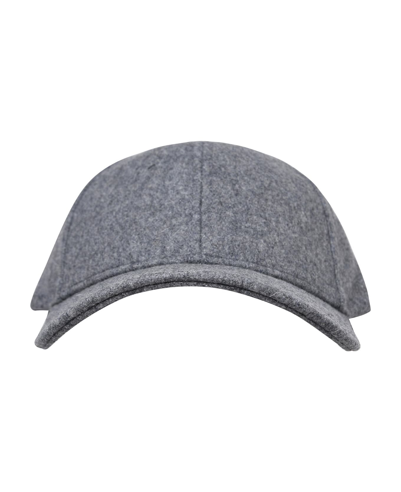 Woolrich Premium Hat In Melange Grey Wool Blend Woolrich - GREY MELANGE