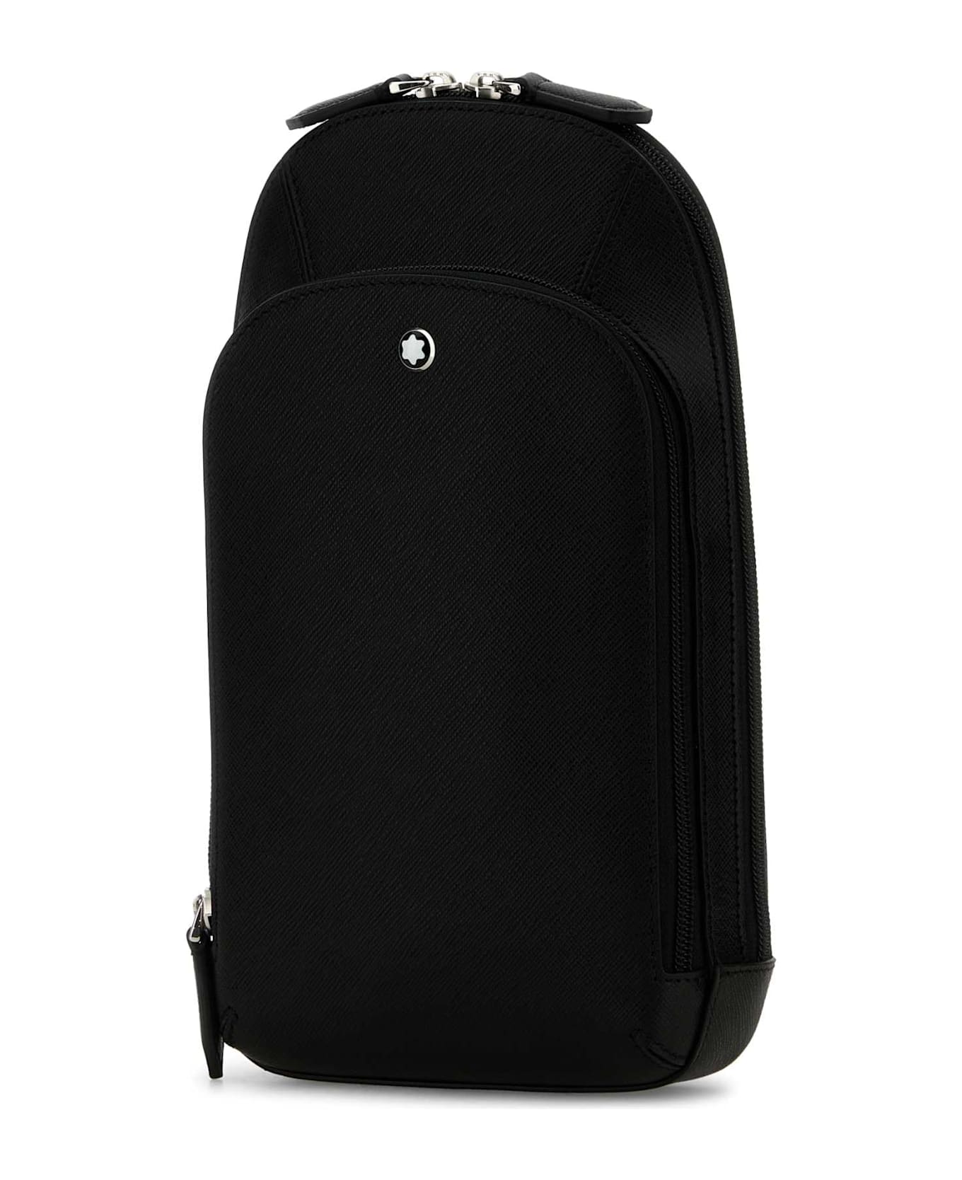 Montblanc Black Leather Sartorial Crossbody Bag - 000