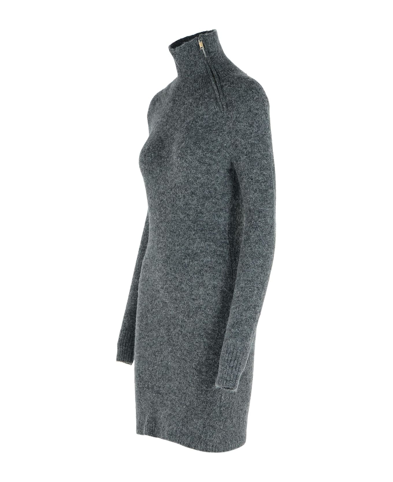 Marant Étoile 
ohara
 Dark Grey Baby Alpaca Blend Dress - dark grey