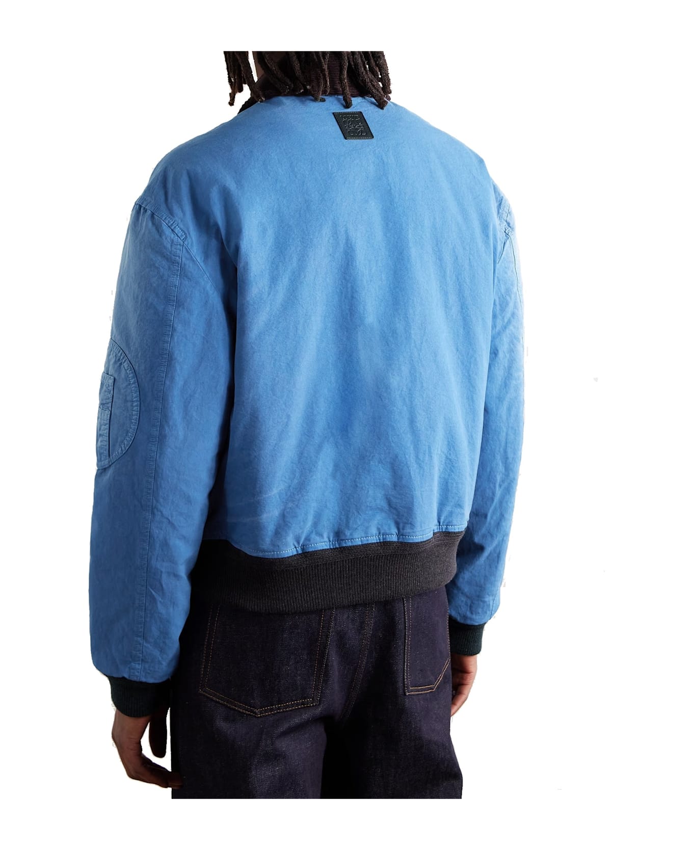 Loewe Padded Cotton Bomber Jacket - Blue
