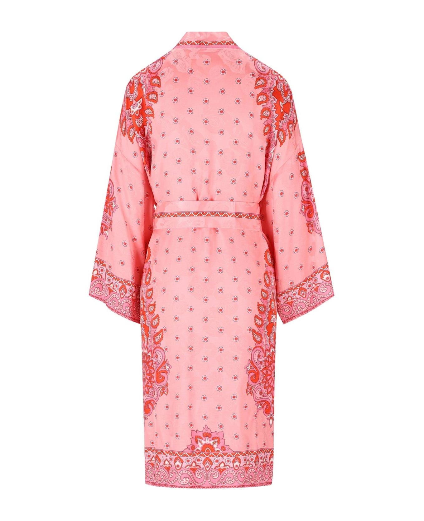 Etro Printed Satin Kimono - X0872