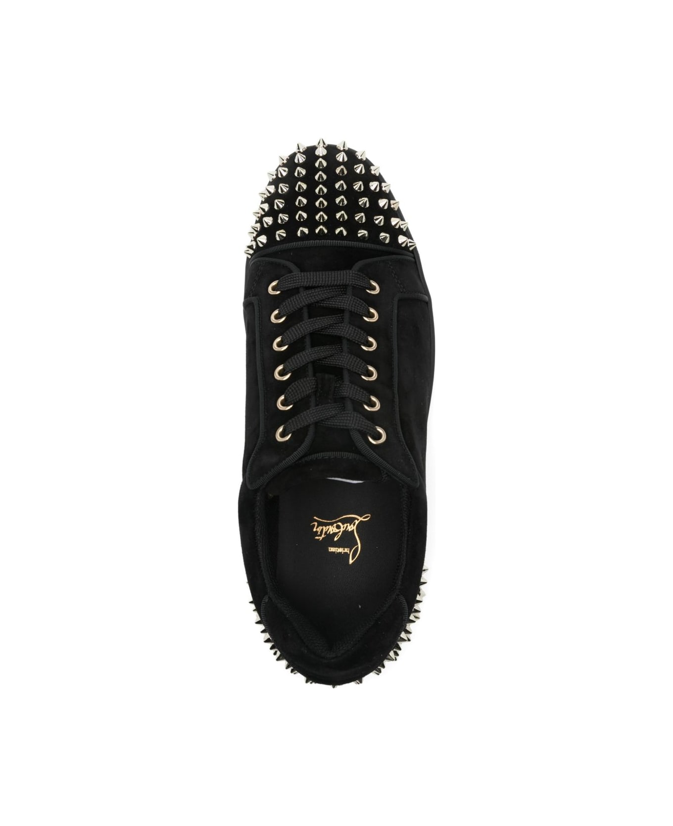 Christian Louboutin Seavaste 2 Suede Leather Sneakers - Black