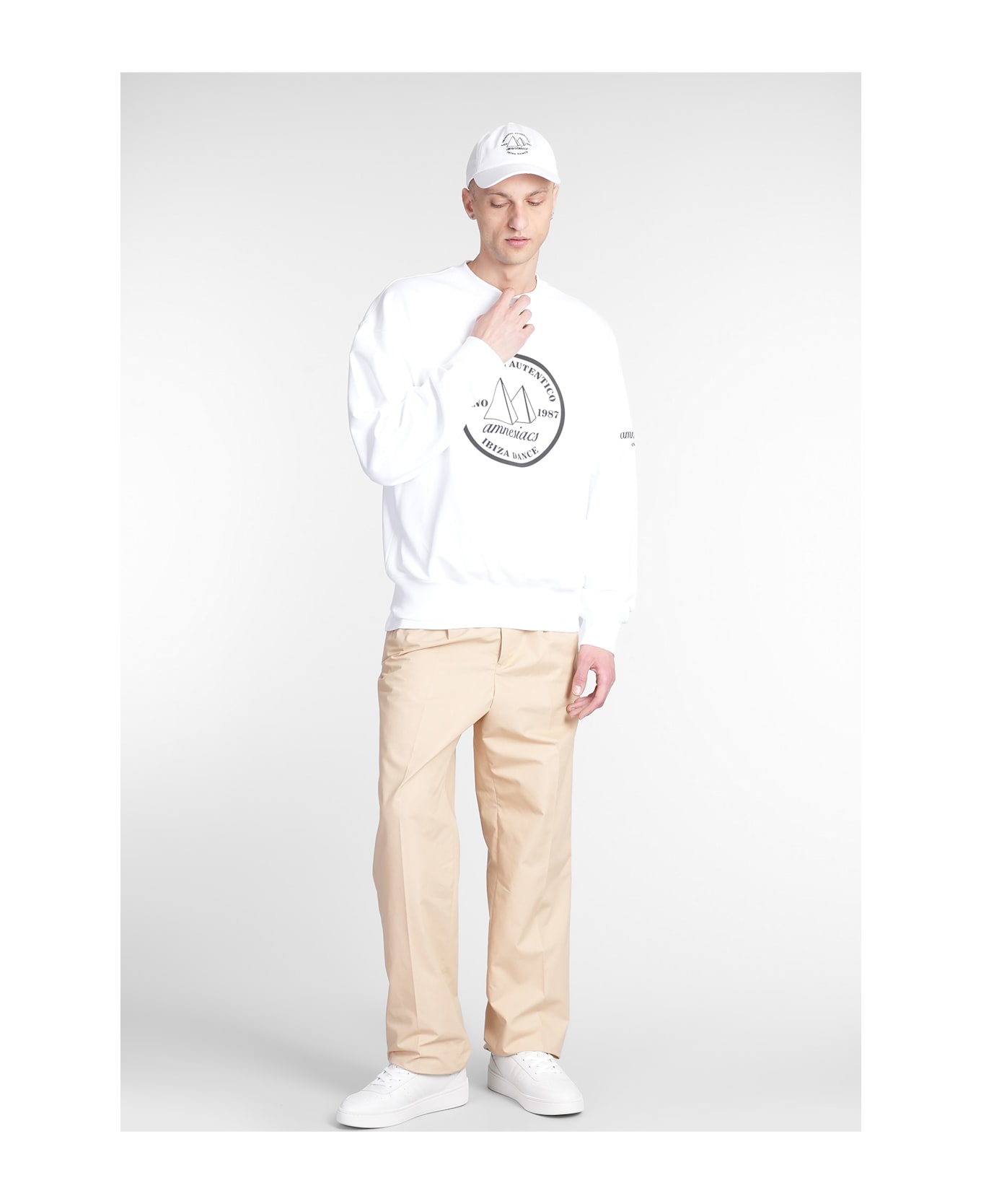 Bally Sweatshirt In White Cotton - white