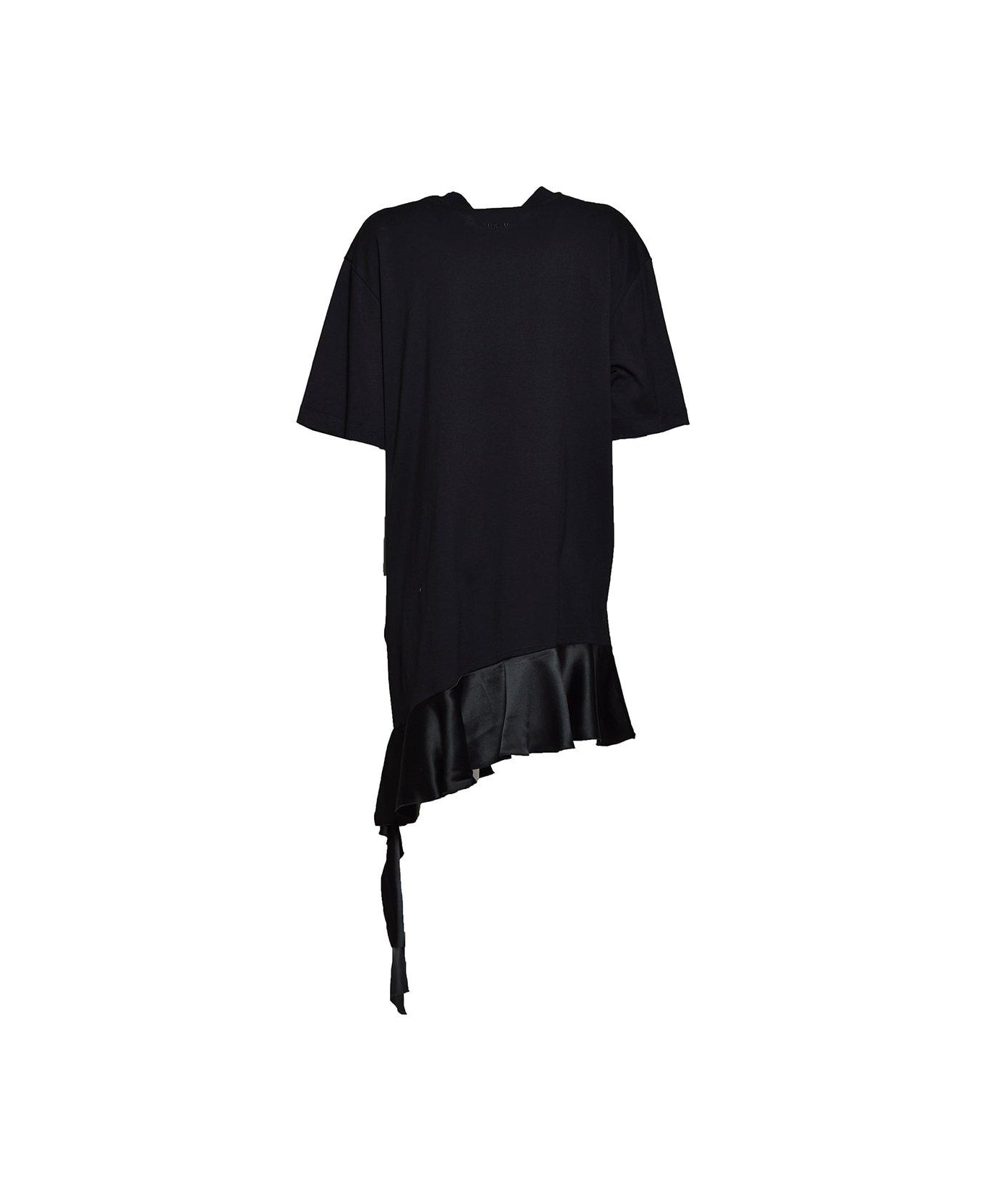 MSGM Short-sleeved Asymmetric Mini T-shirt Dress