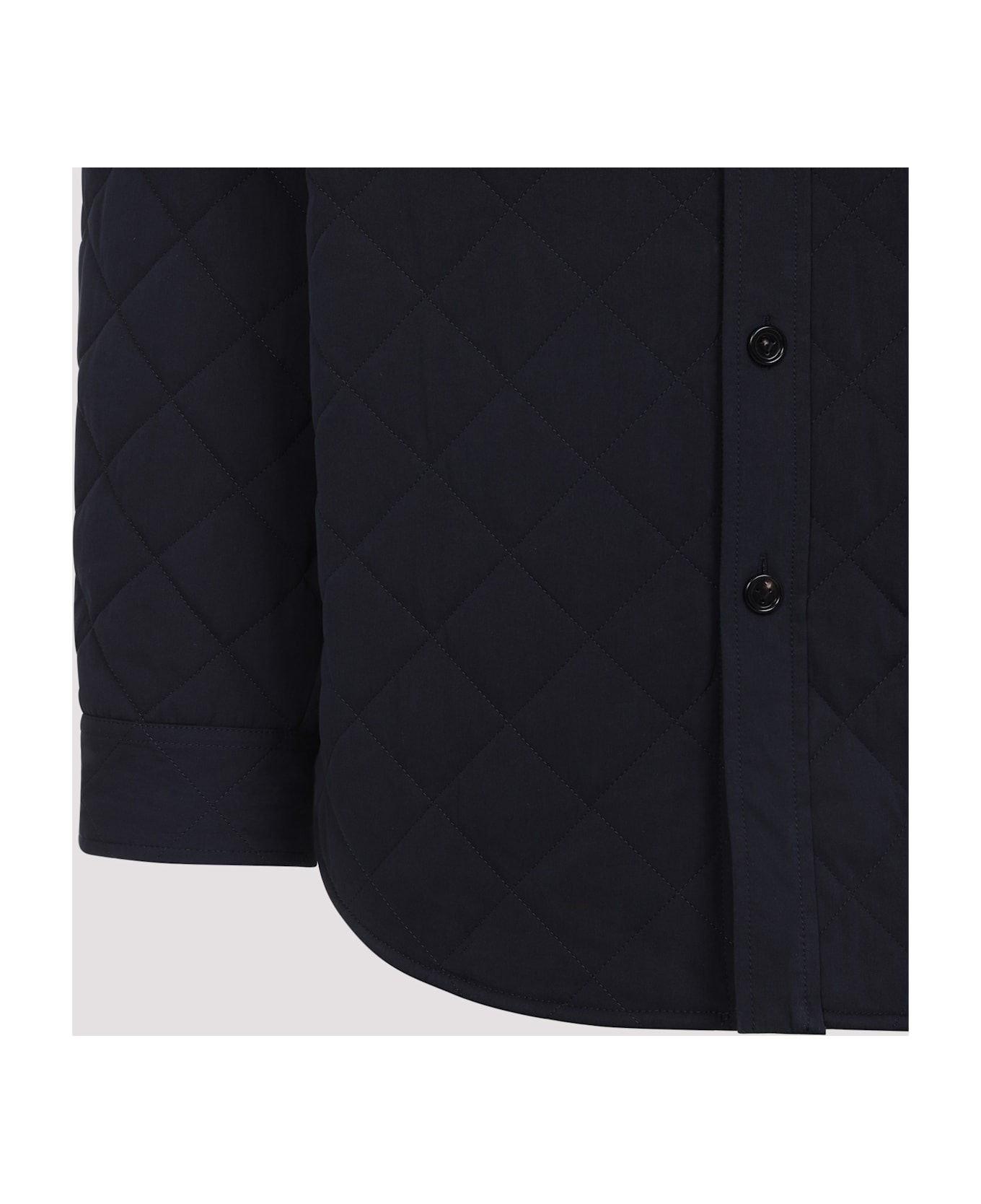 Bottega Veneta Quilted Overshirt - Midnight Blue