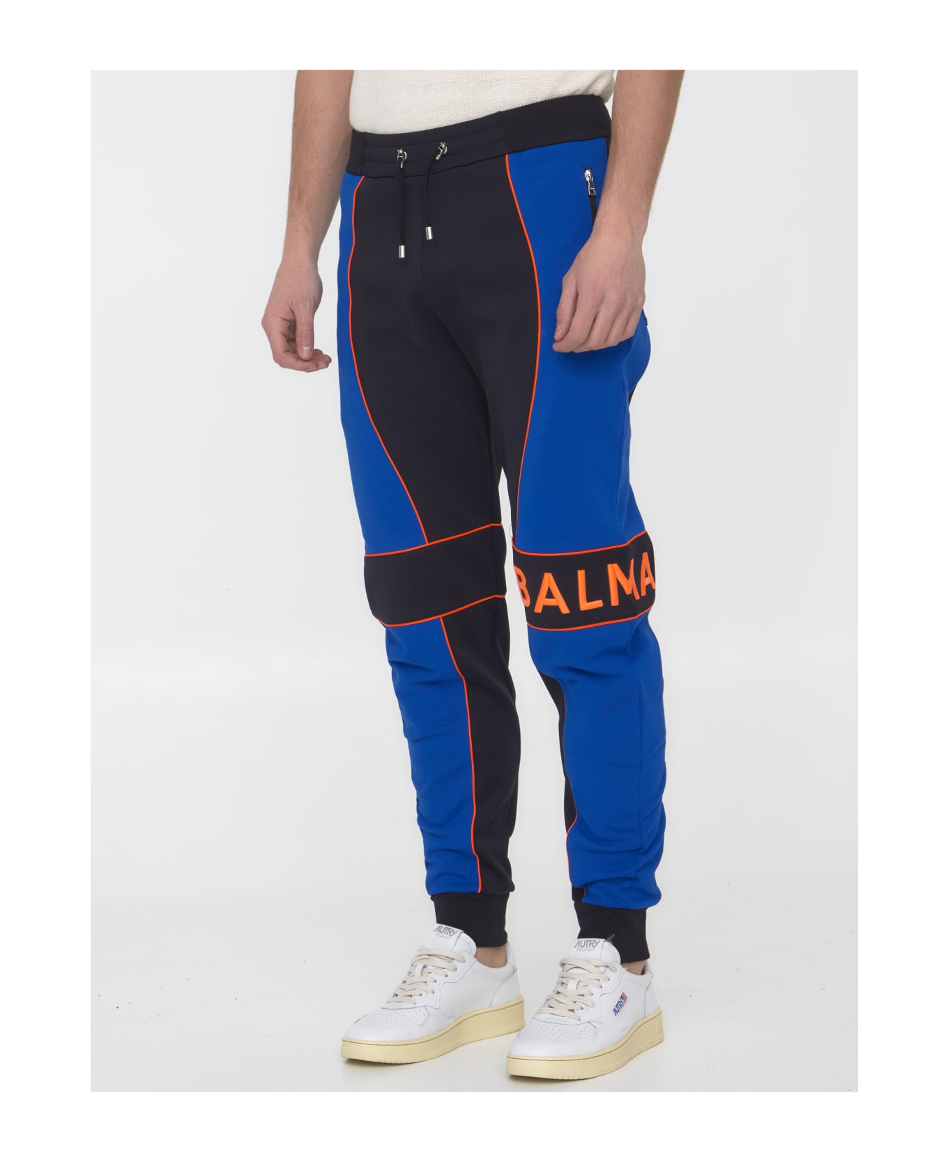 Balmain Track Pants With Logo - BLACK スウェットパンツ