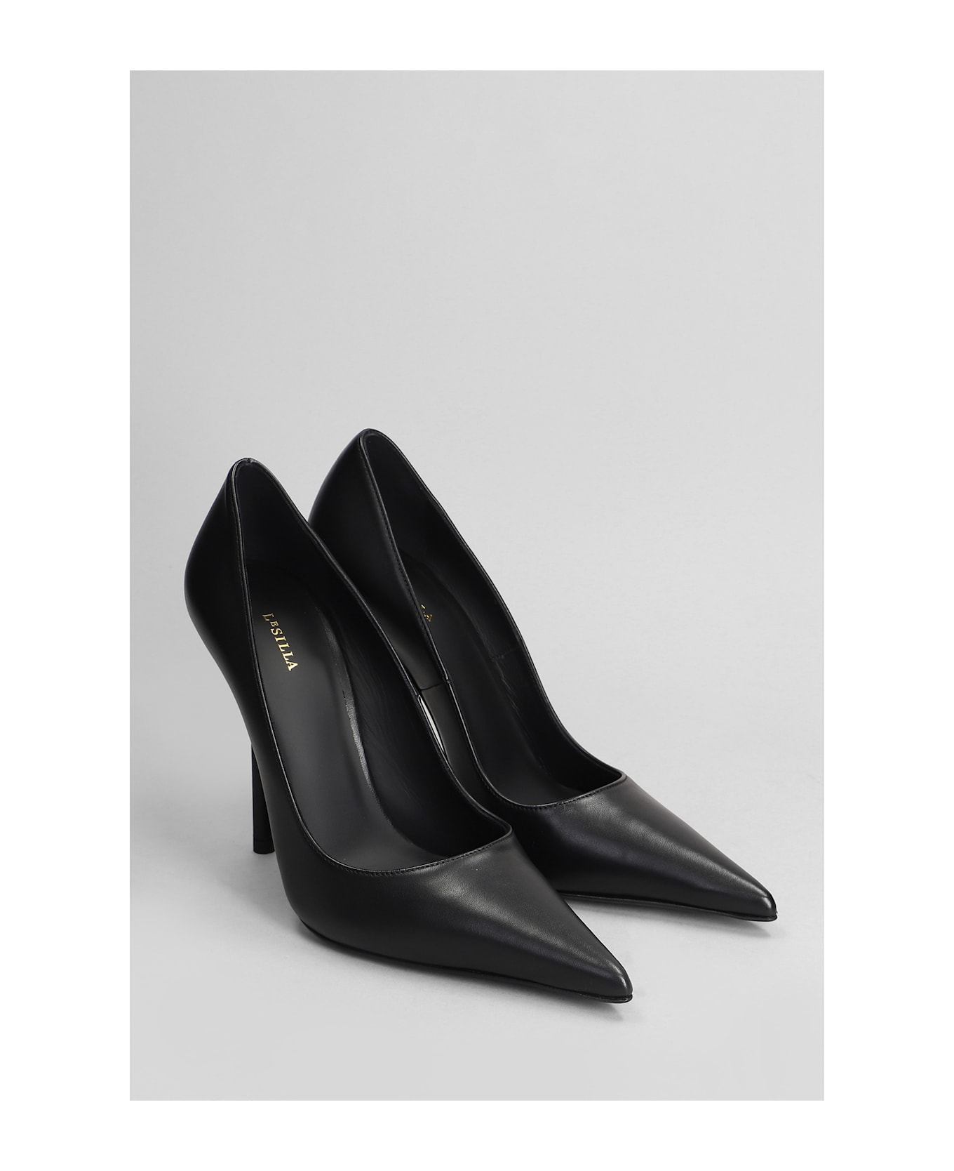 Le Silla Bella Pumps In Black Leather - black