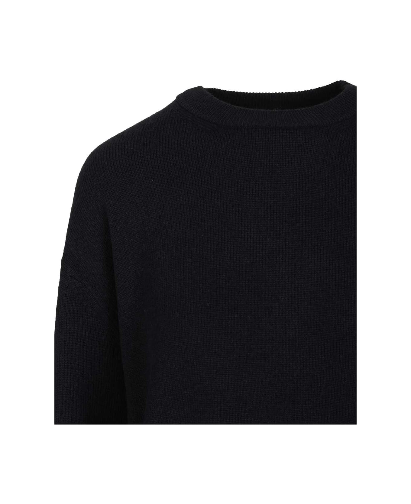 
S Max Mara Ottavo Crewneck Wool Cachemire Knit - Black