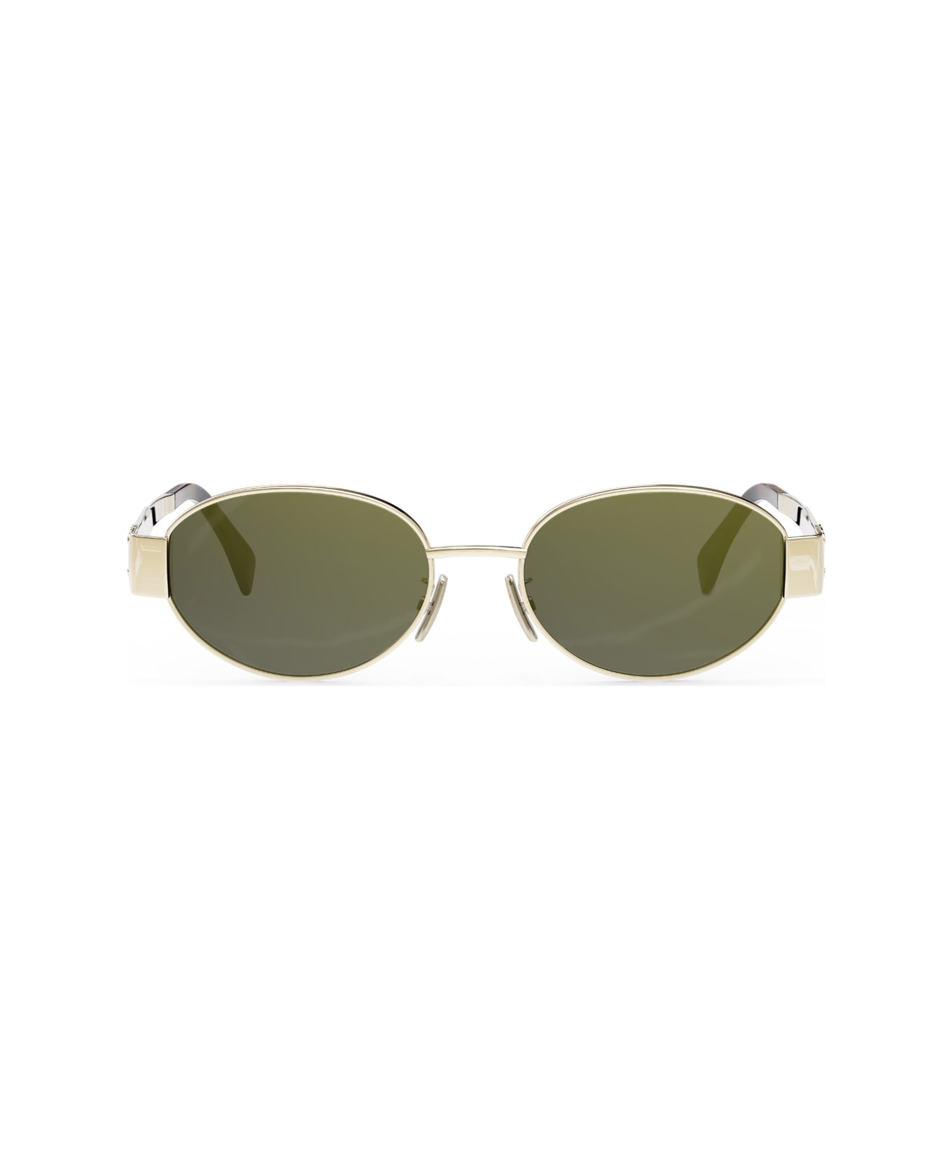 Celine Cl40235u Metal Triomphe 30n Gold Sunglasses - Oro