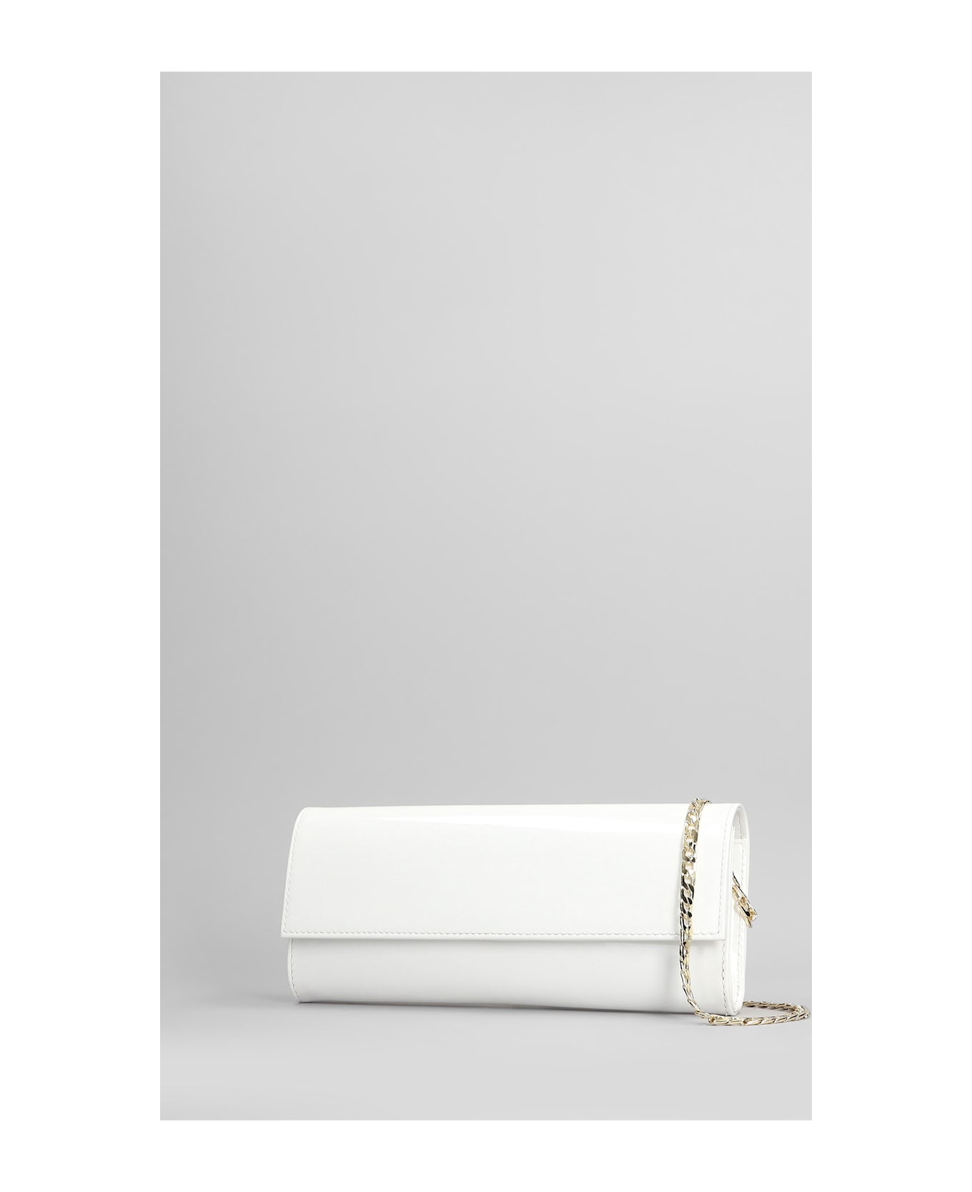 Aldo Castagna Shoulder Bag In White Patent Leather - white