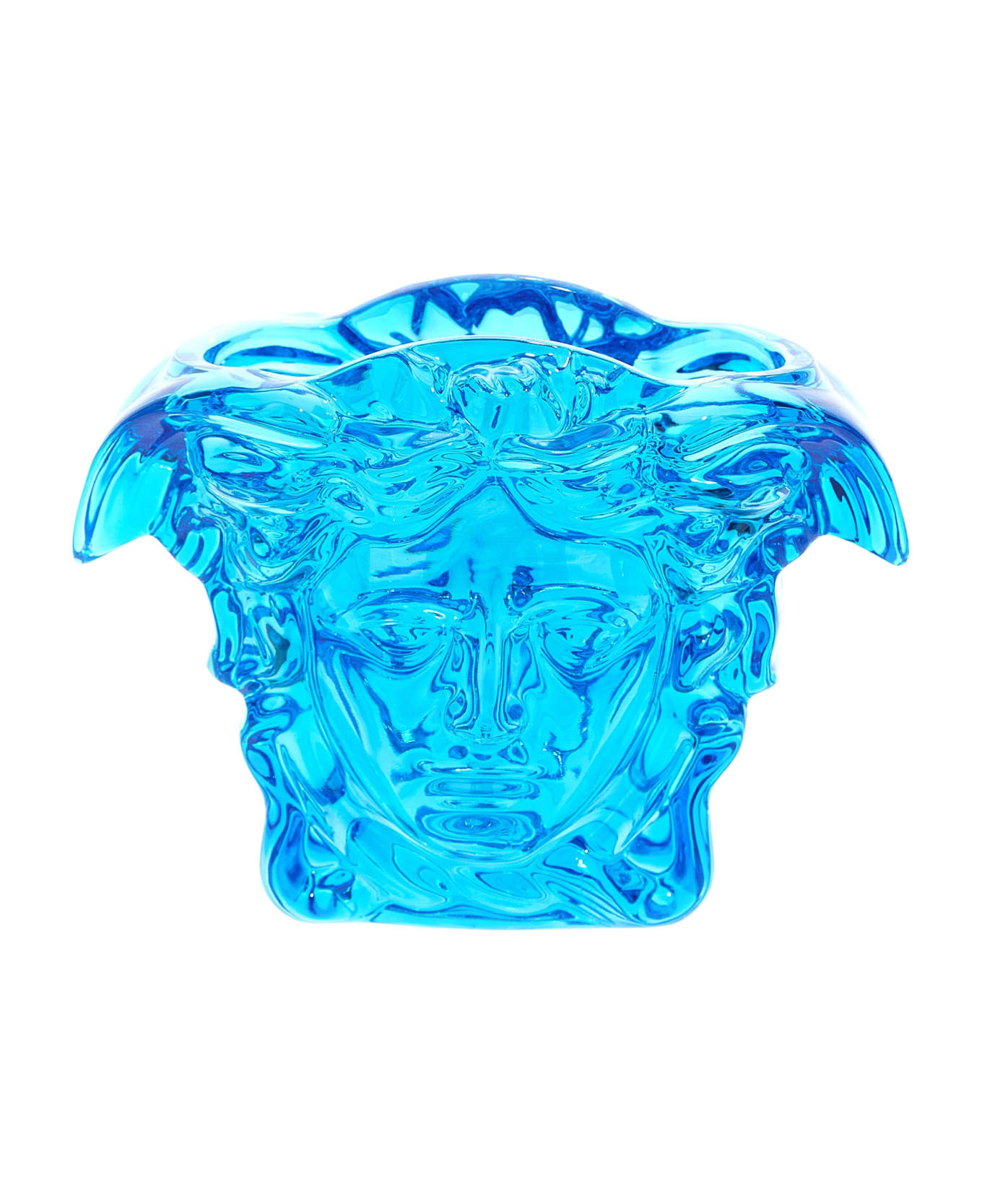 Versace 'medusa' Vase Large - Light Blue インテリア雑貨