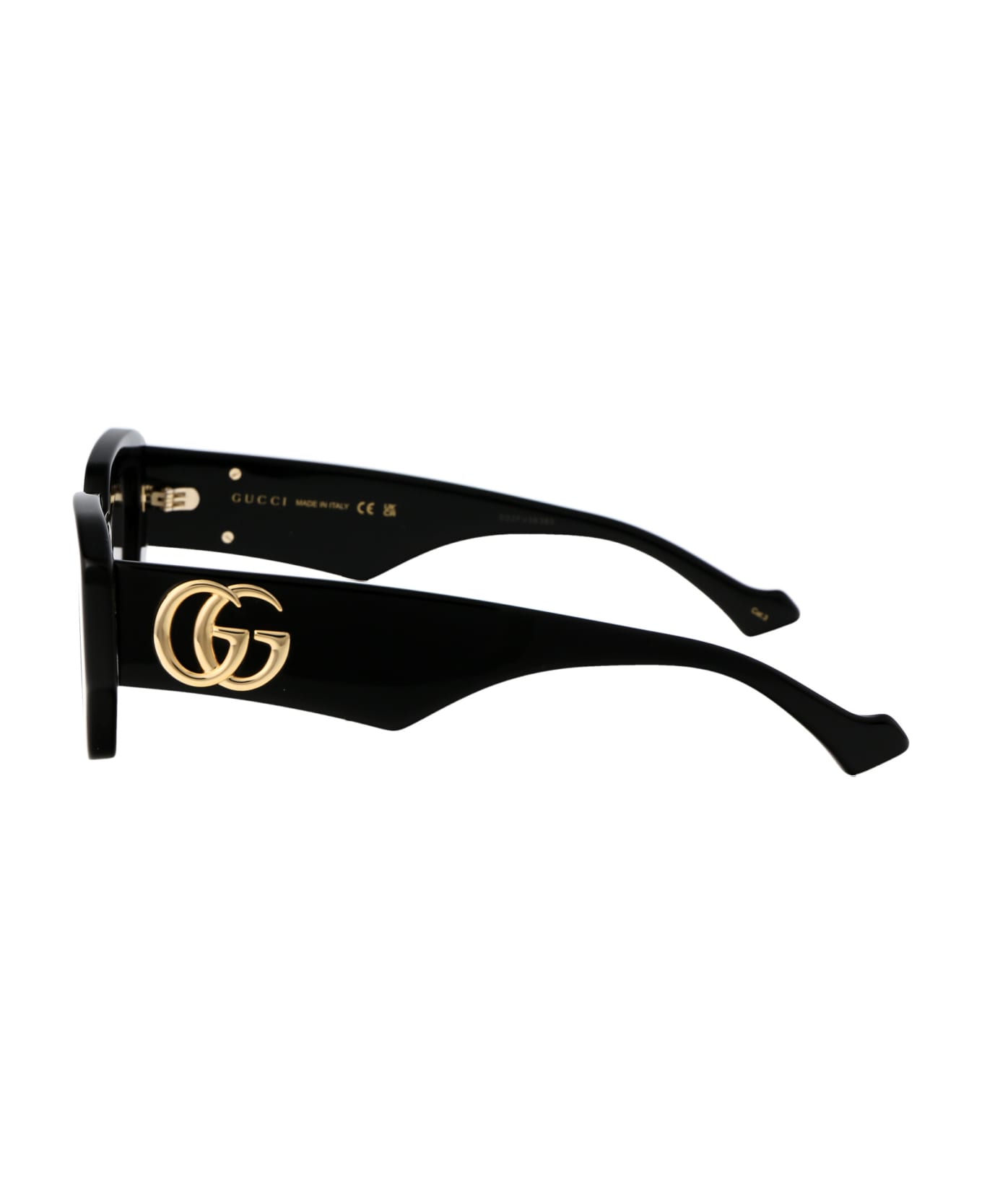 Gucci Eyewear Gg1421s Sunglasses - 001 BLACK BLACK GREY