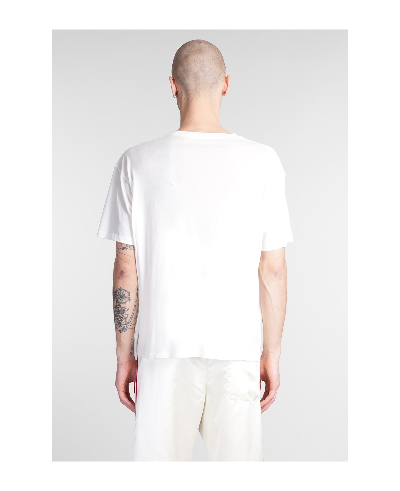 Bode T-shirt In White Cotton - white
