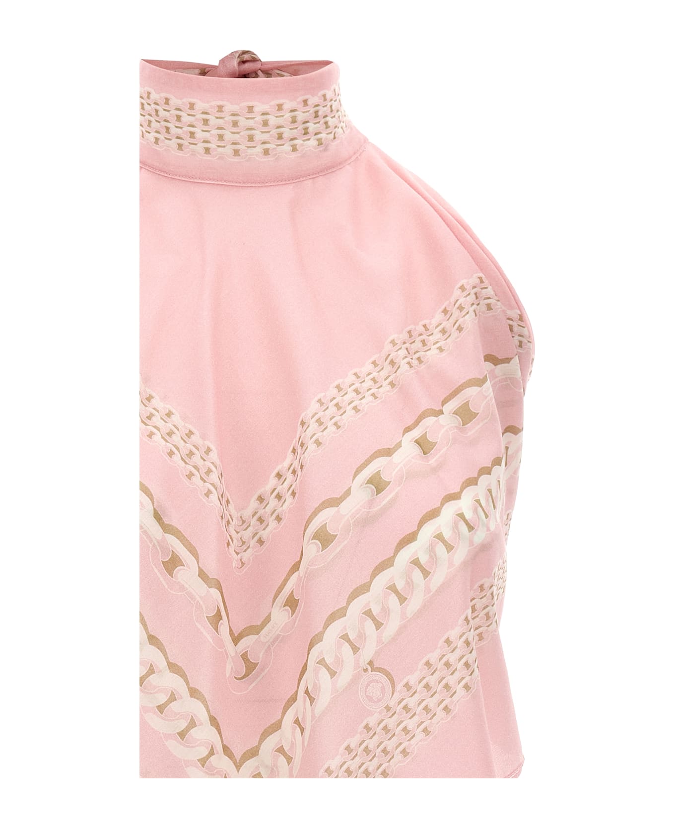 Versace 'treasure' Print Top - Pink