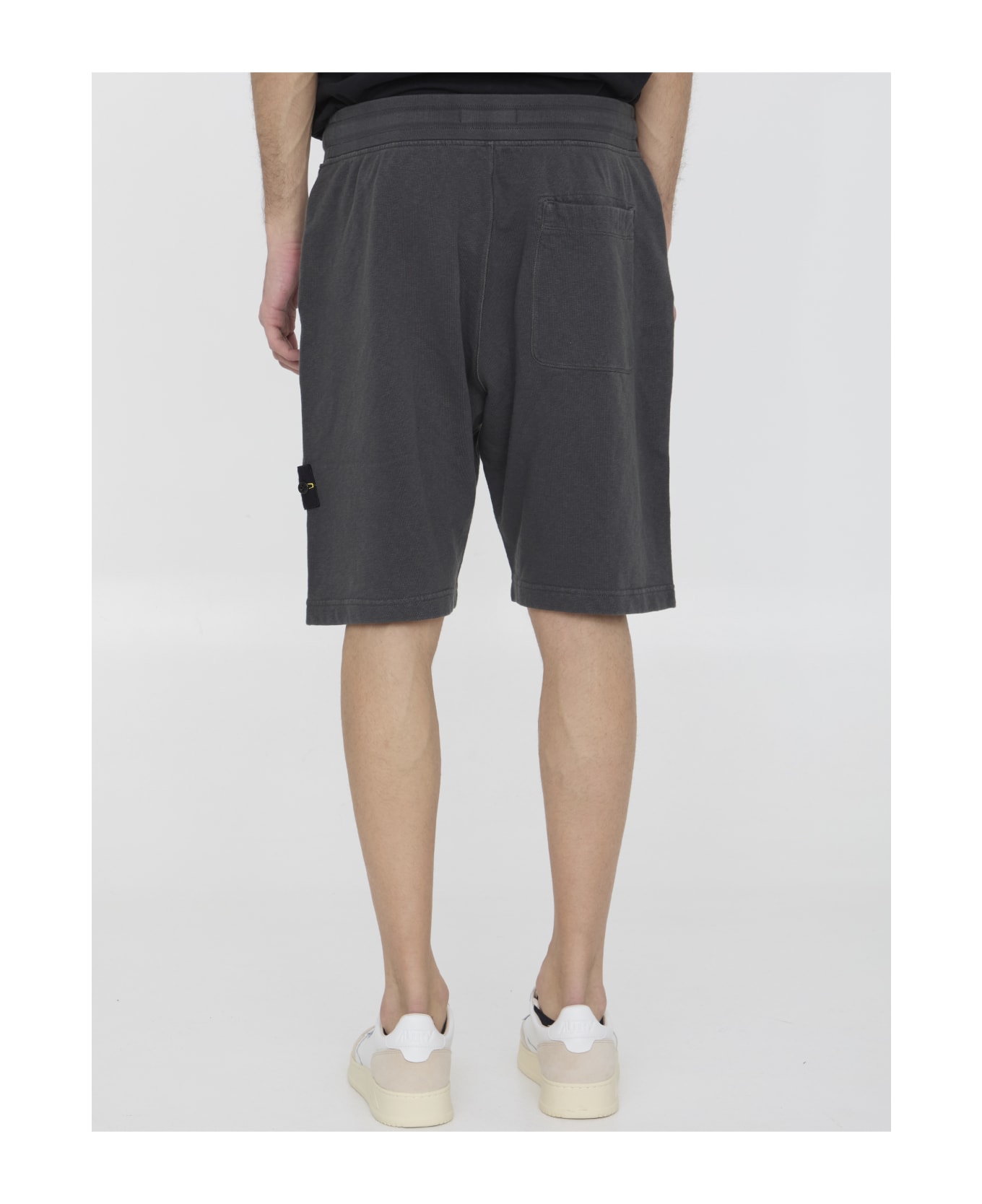 Stone Island Cotton Bermuda Shorts - GREY