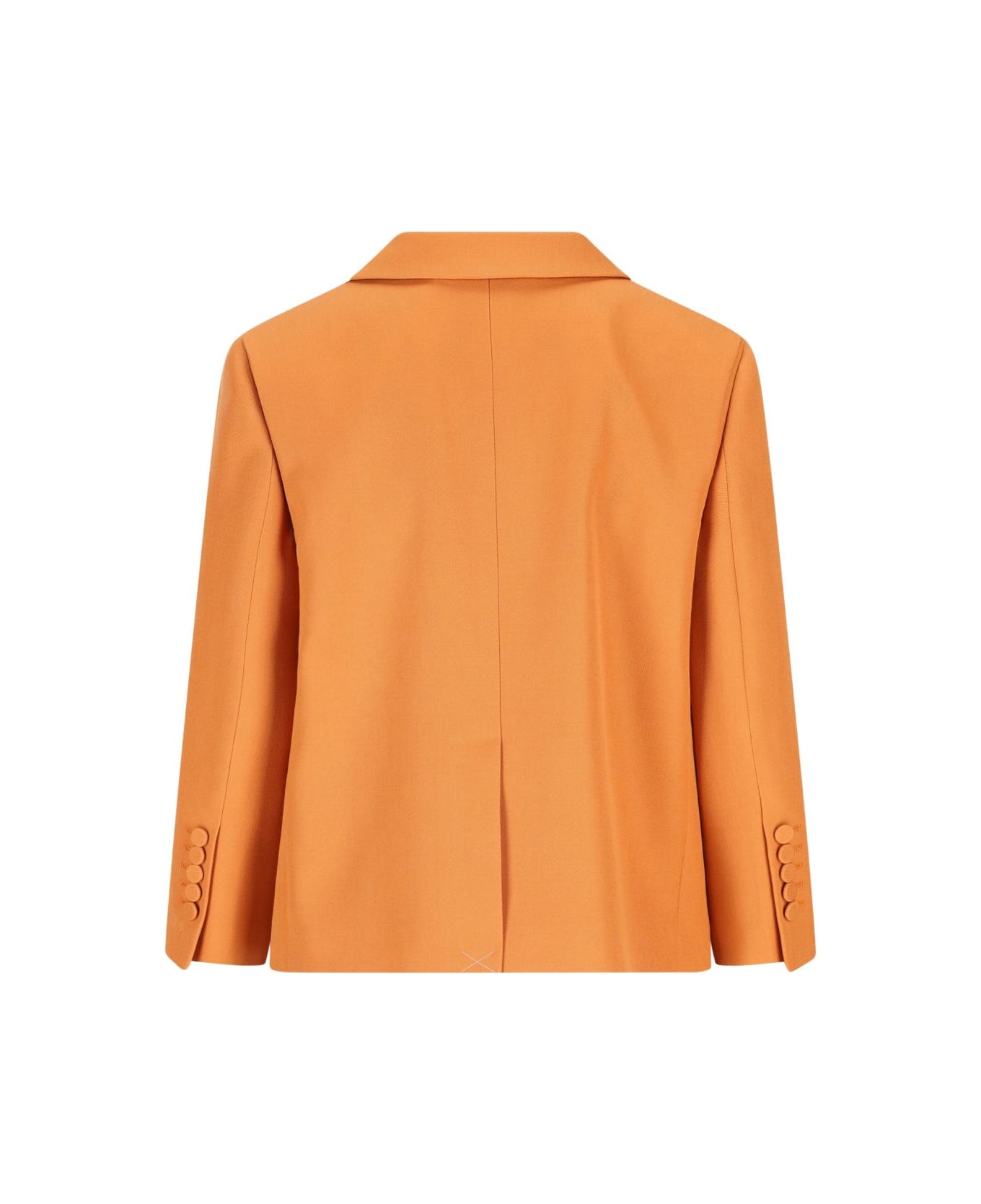 Fendi Wool Double-breasted Jacket - Orange