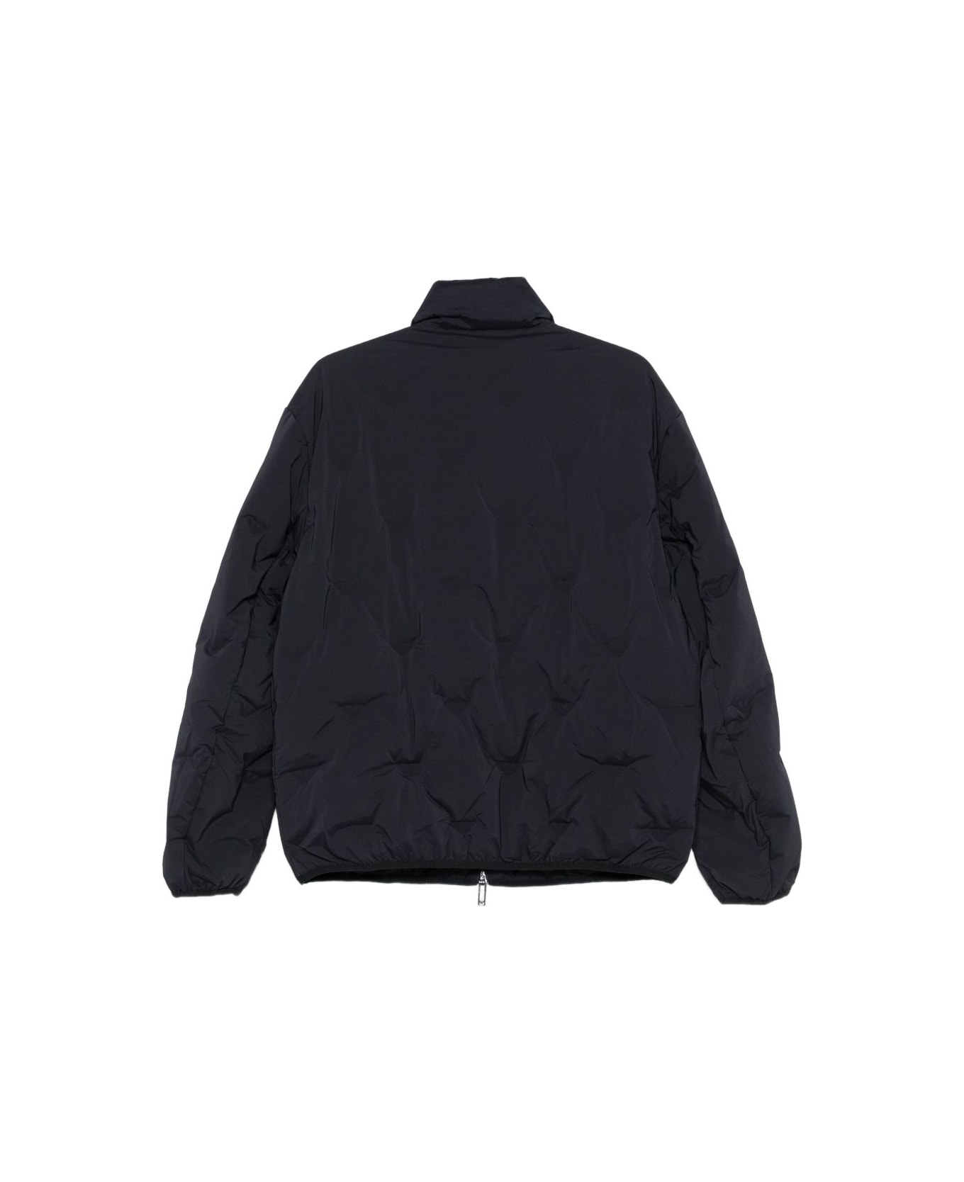 Emporio Armani Nylon Short Down Jacket - Blue ダウンジャケット