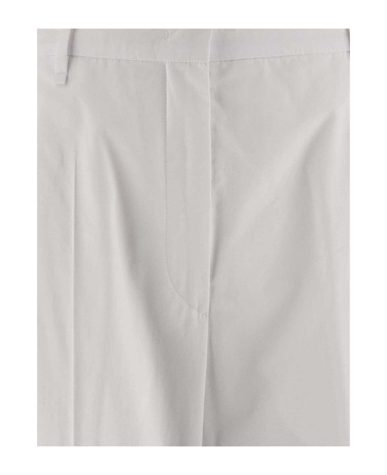 SportMax Cotton Pants - White