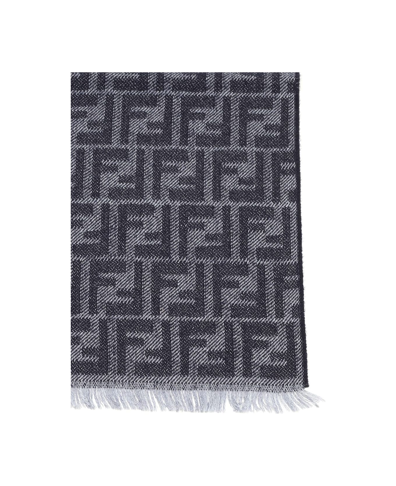 Fendi Wool Scarf - Blue