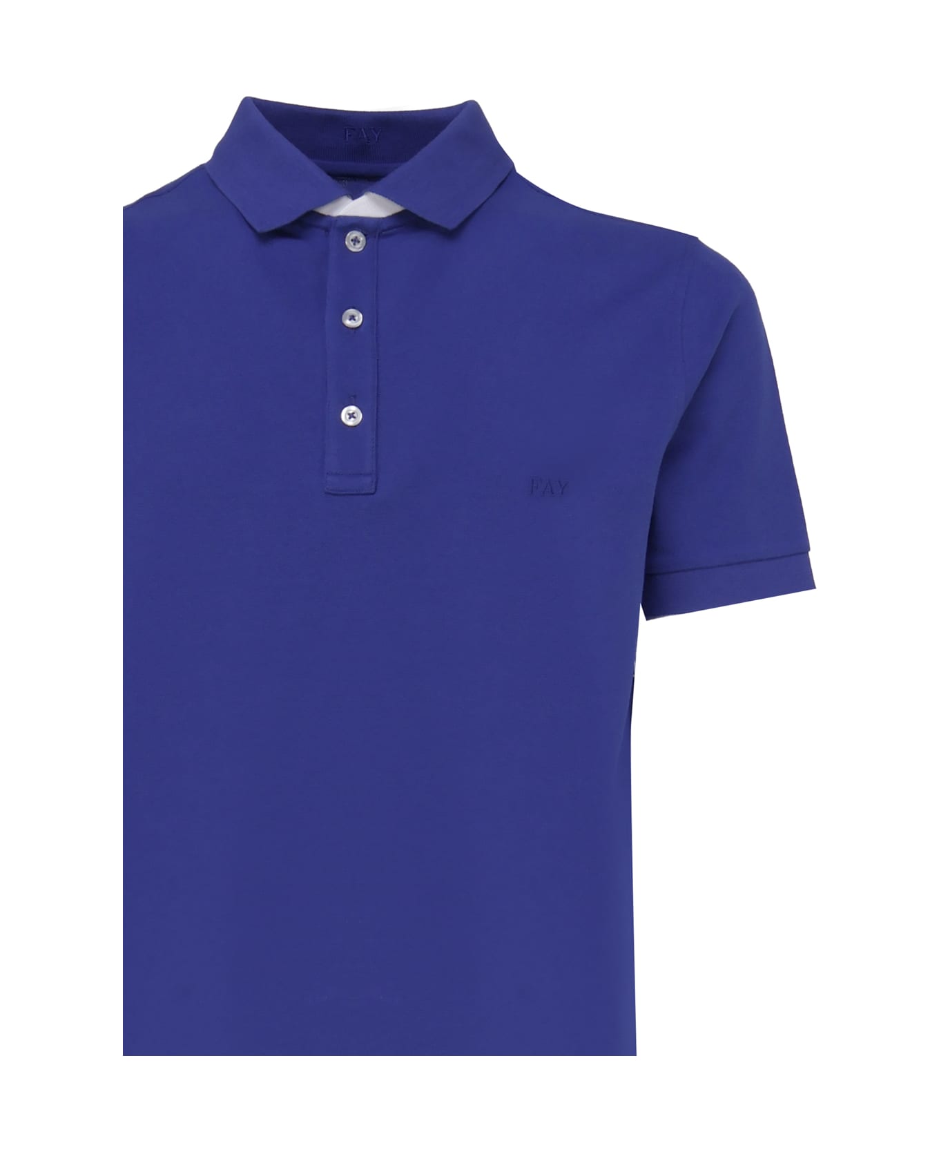 Fay Stretch Polo Shirt - Blu