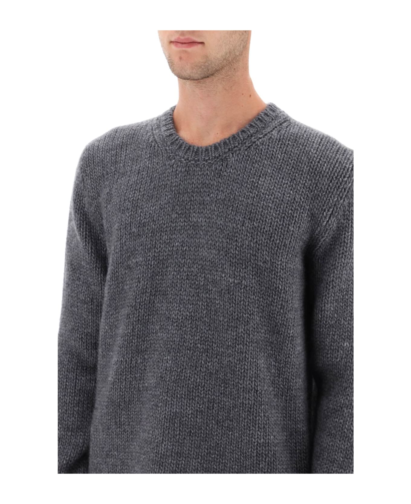 Dolce & Gabbana Wool And Alpaca Sweater - CANNA DI FUCILE SCUR (Grey) ニットウェア