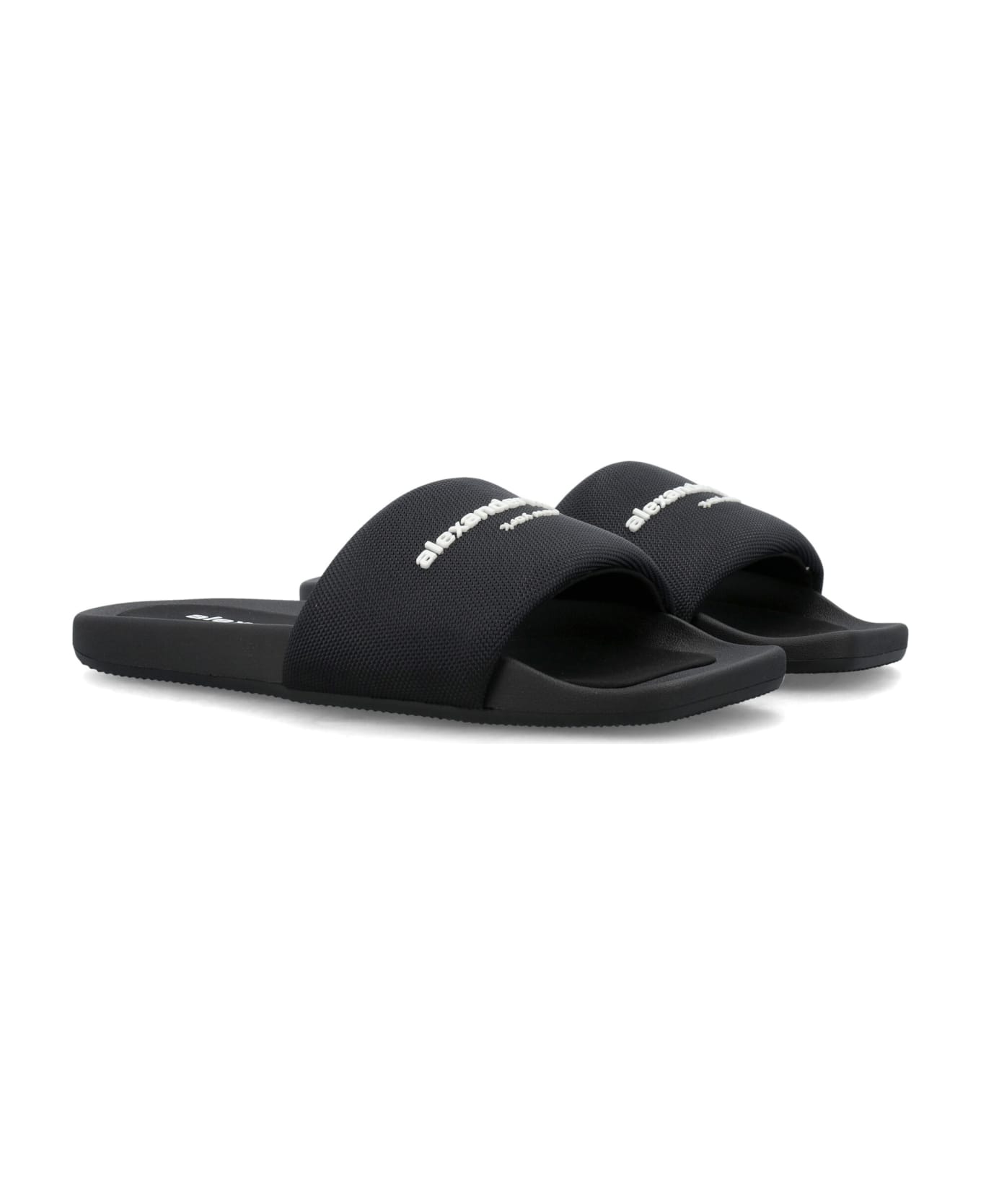 Alexander Wang Nylon Slides - black