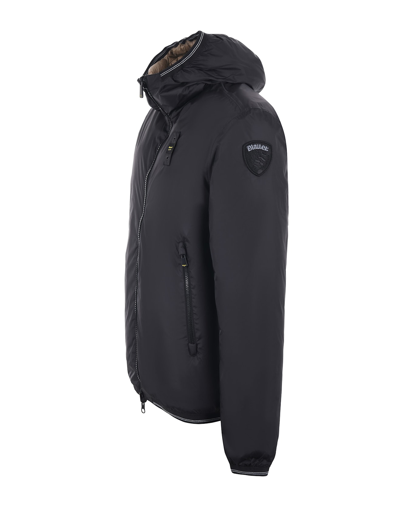 Blauer Reversible Nylon Jacket - Nero/nocciola