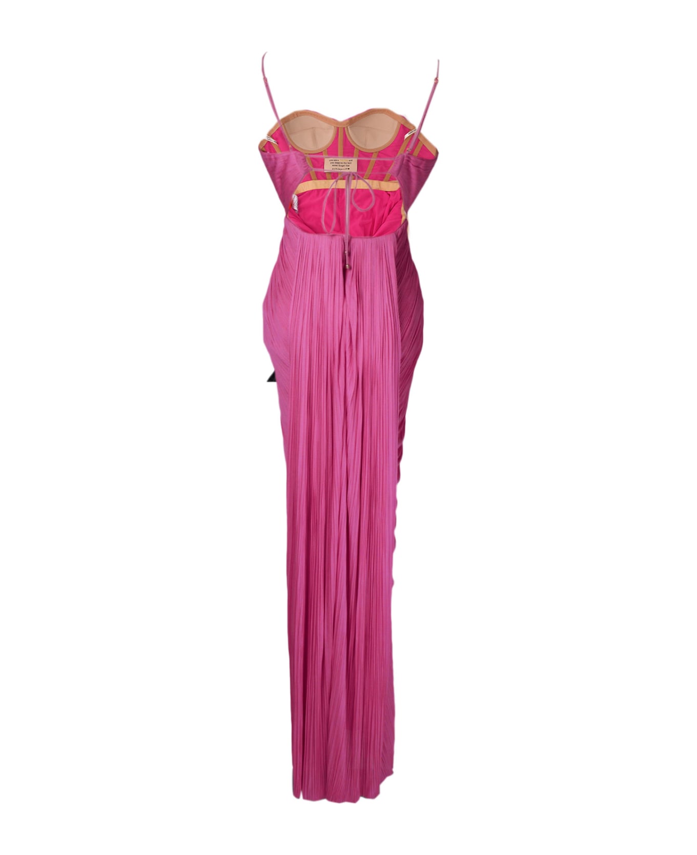 Maria Lucia Hohan Kallie Plisse' Gown - Pink