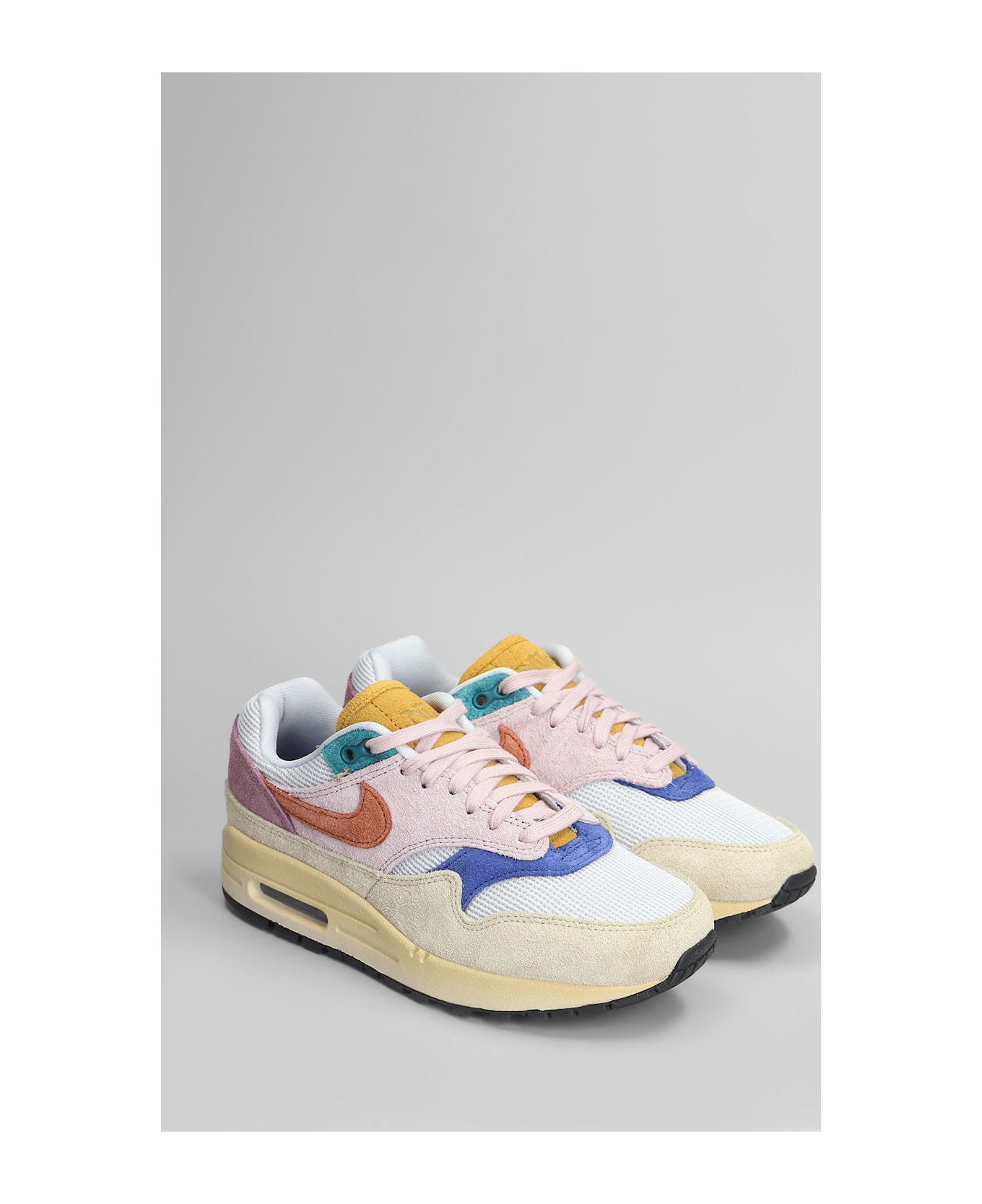 Nike Air Max 1 87 Prm Sneakers In Multicolor Suede And Fabric - multicolor