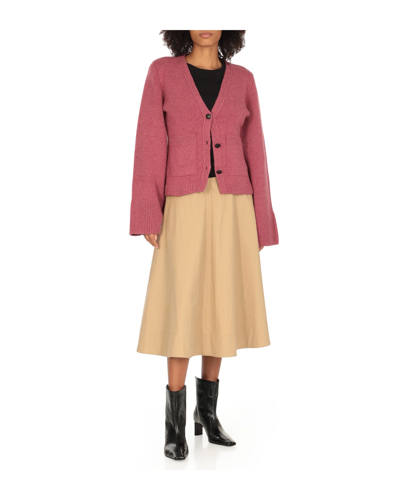 Khaite Ona Ankle Boots - Black