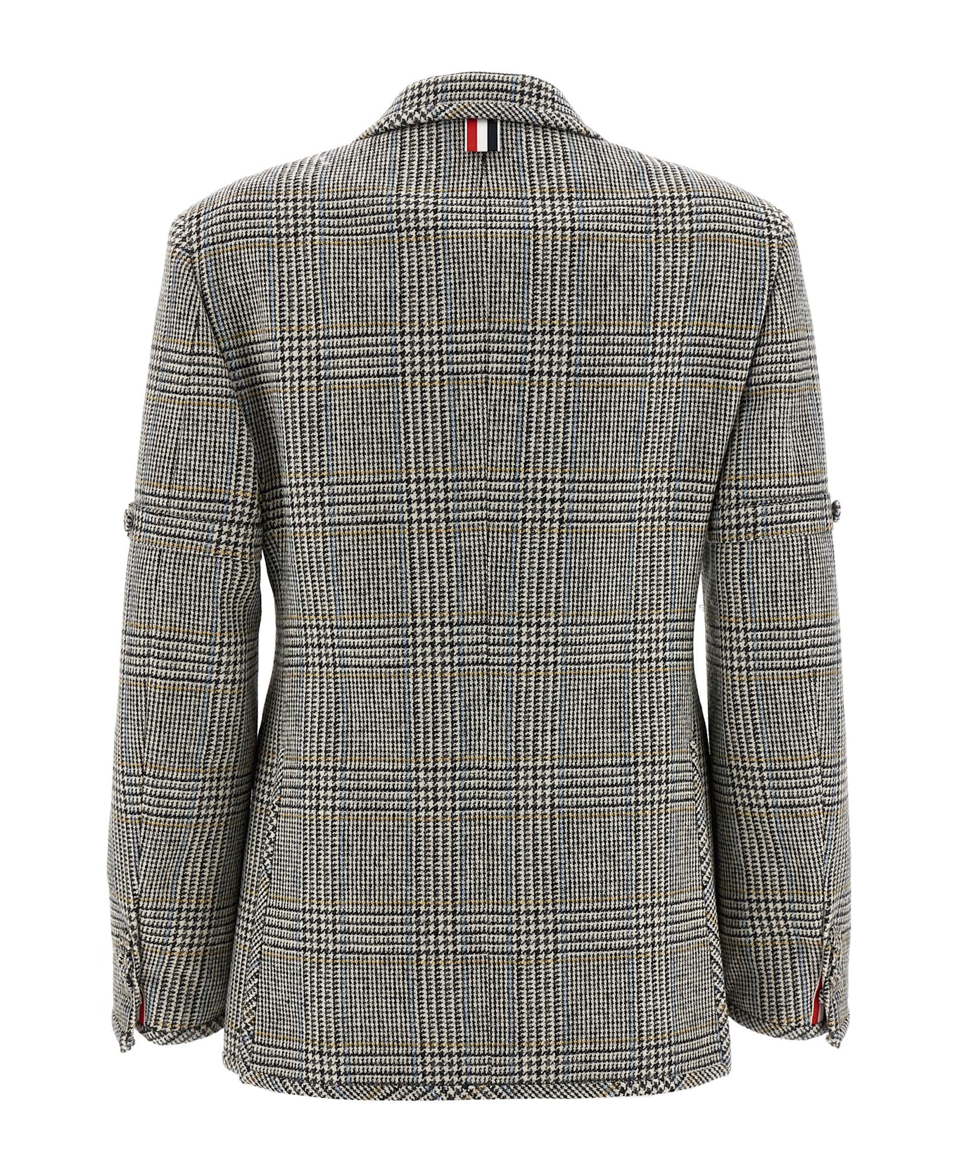 Thom Browne Prince Of Wales Blazer - White/Black