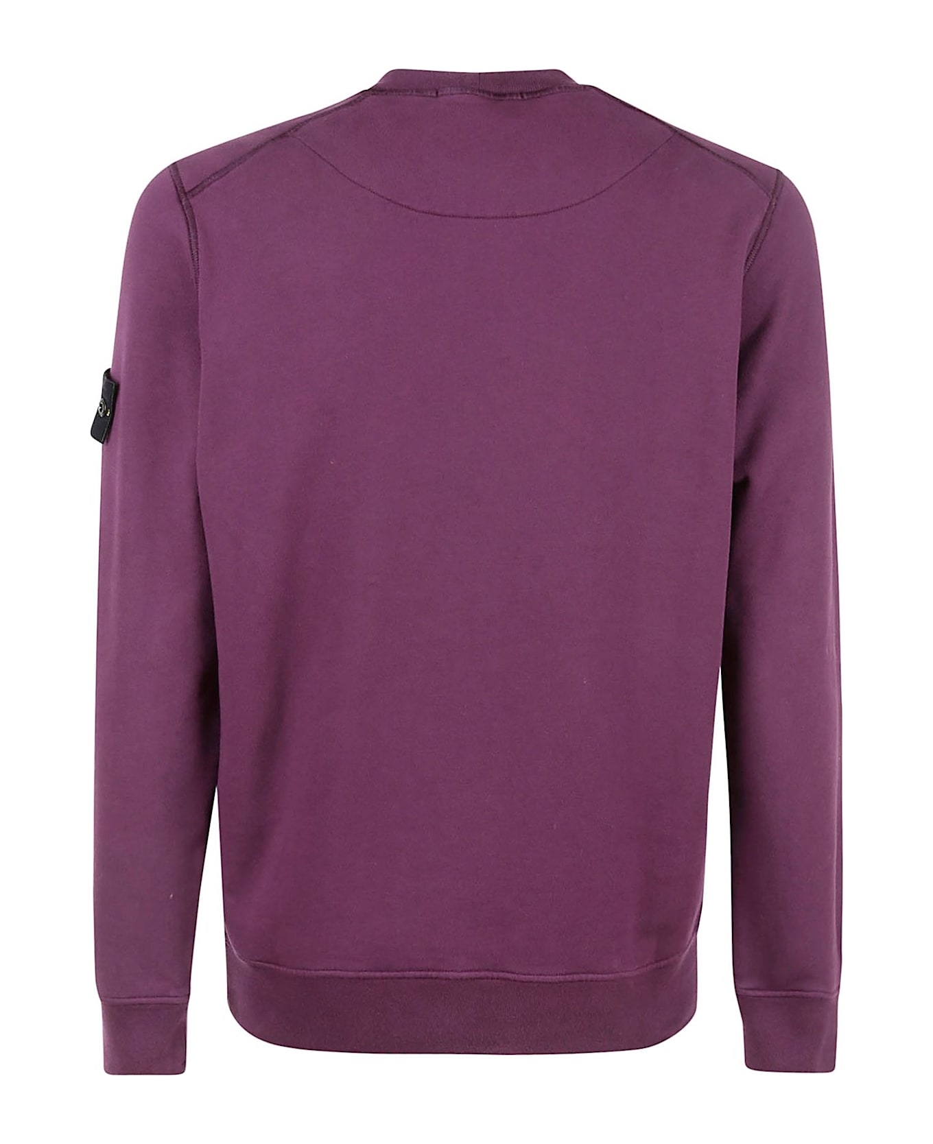 Stone Island Logo Patch Crewneck Sweatshirt - Mosto