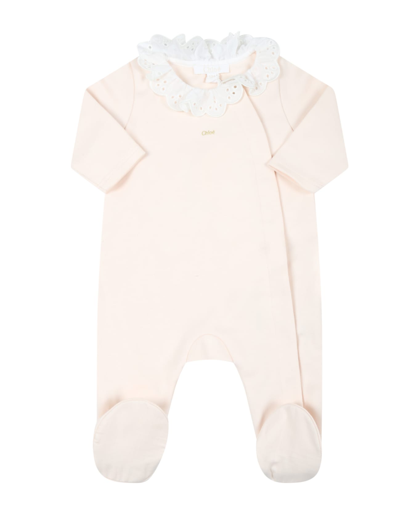 Chloé Multicolor Set For Baby Girl With Logo - Pink