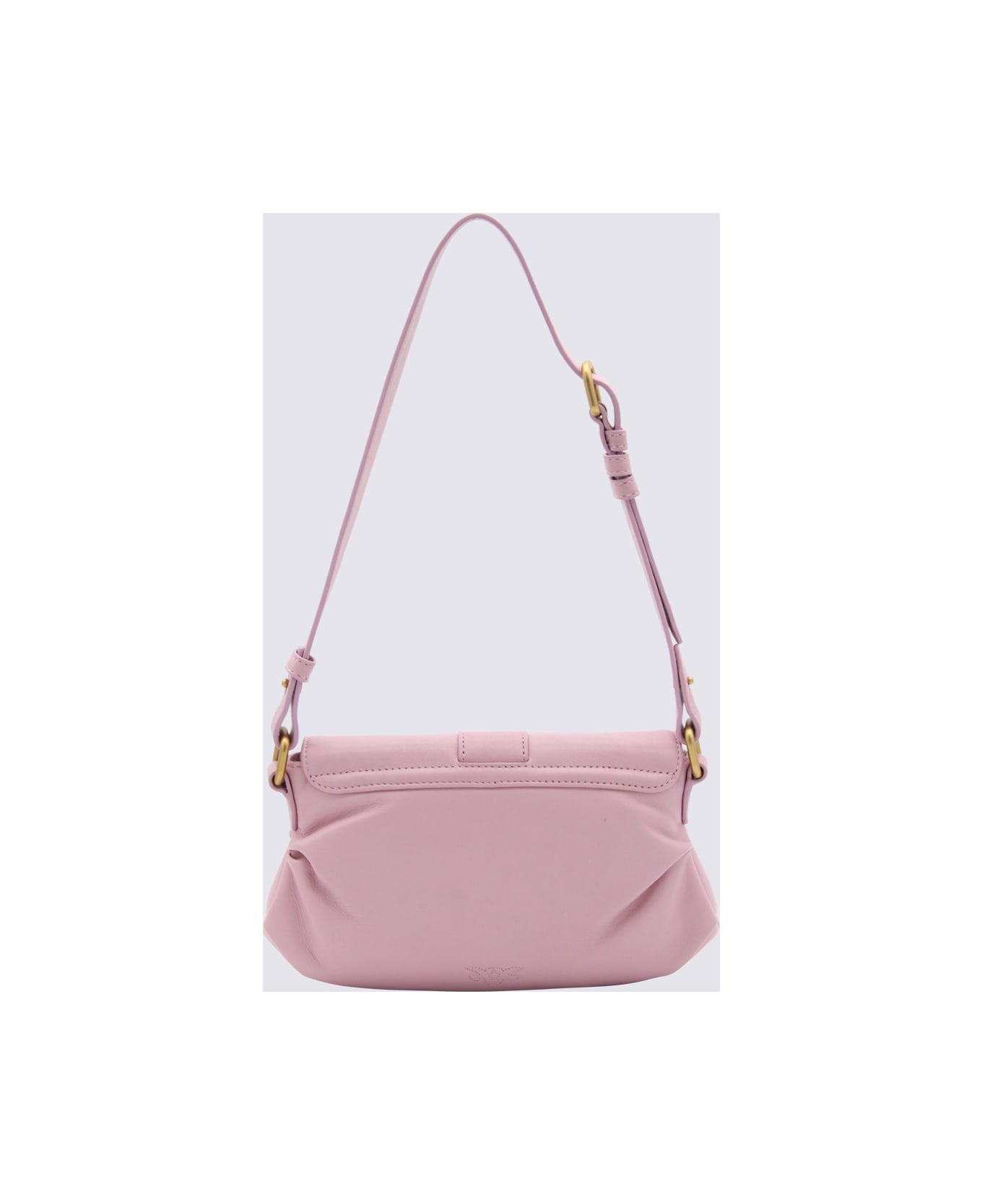 Pinko Pink Leather Mini Jolene Shoulder Bag - Lilac