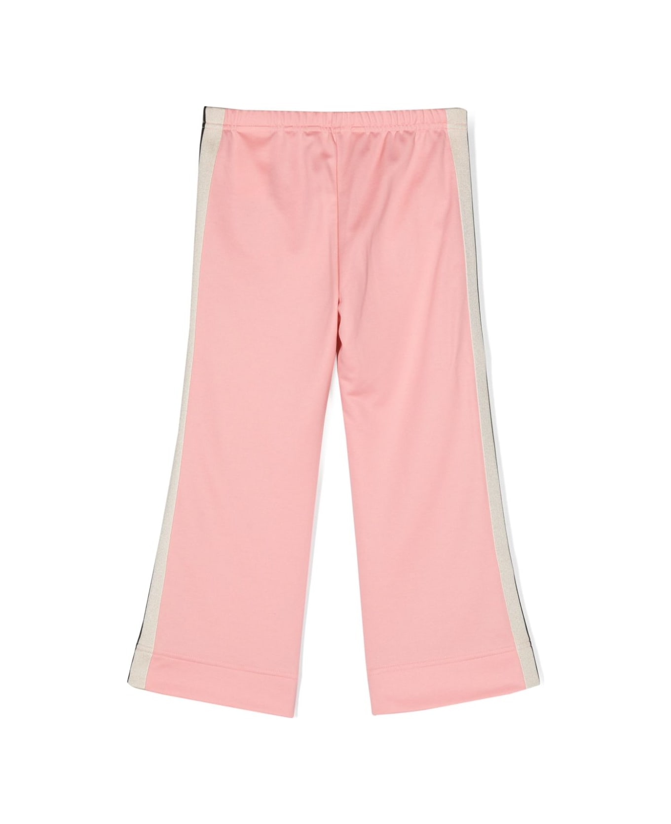 Palm Angels Pantaloni Rosa In Techno Tessuto Bambina - Rosa ボトムス