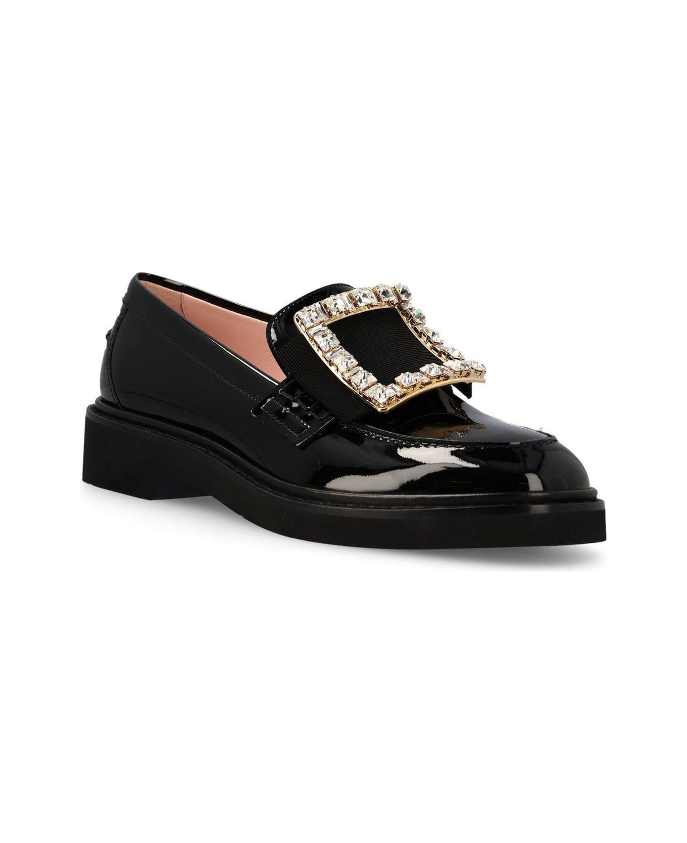 Roger Vivier Embellished Slip-on Loafers - Black
