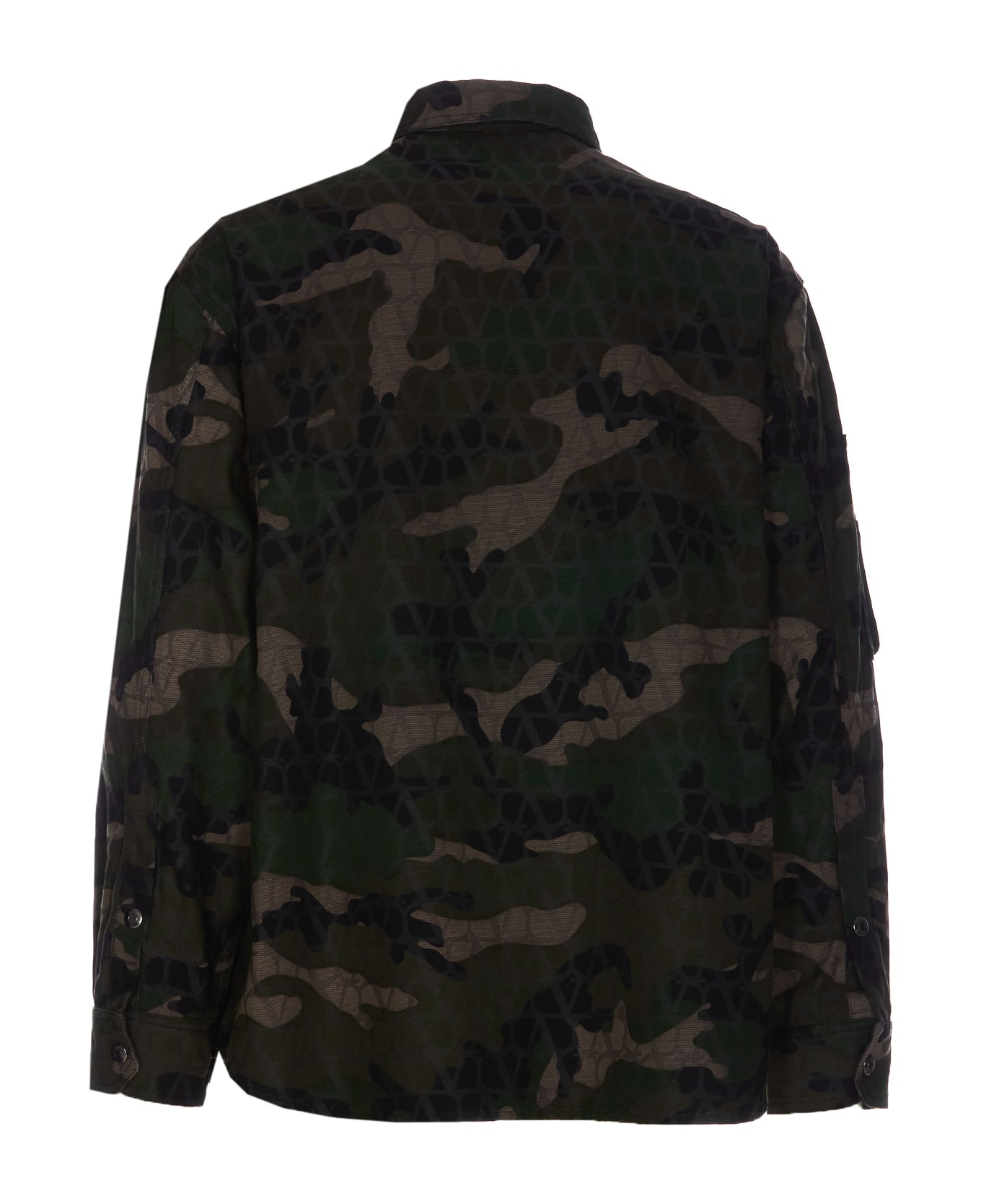 Valentino Garavani Toile Iconographe Camouflage Jacket - Green