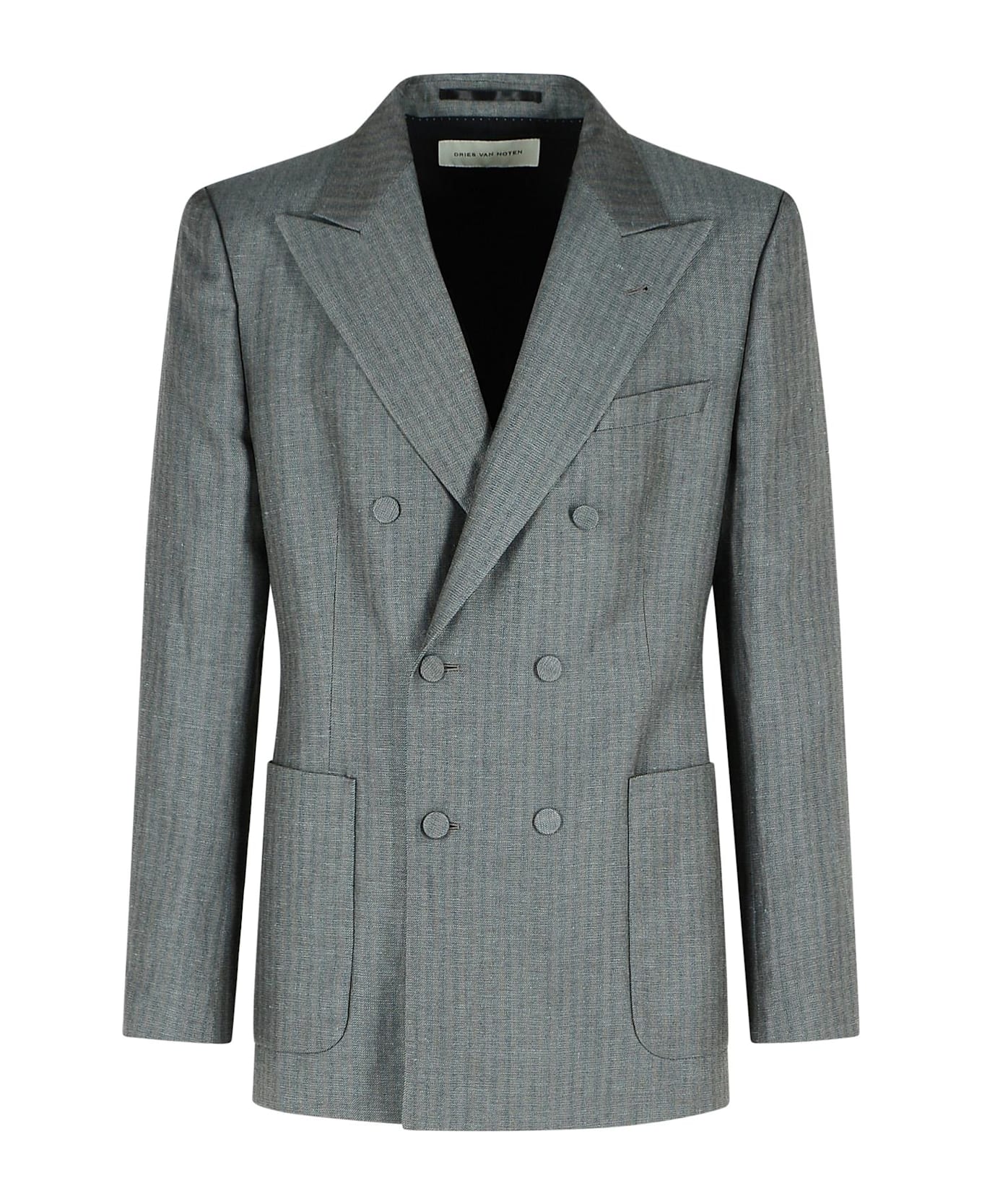 Dries Van Noten 
bryce
 Grey Wool Blazer - Grey