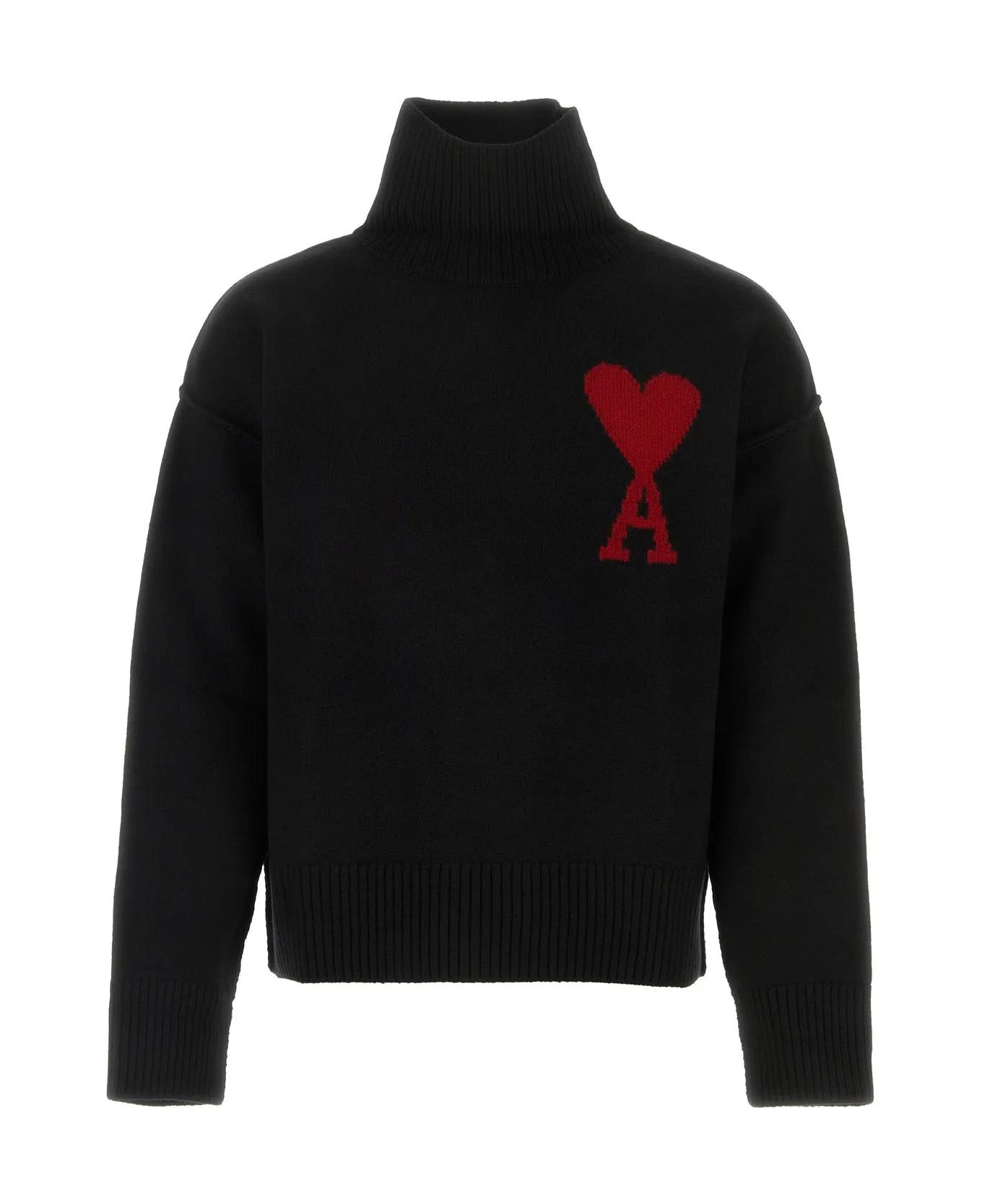 Ami Alexandre Mattiussi Black Wool Oversize Sweater - Black name:475