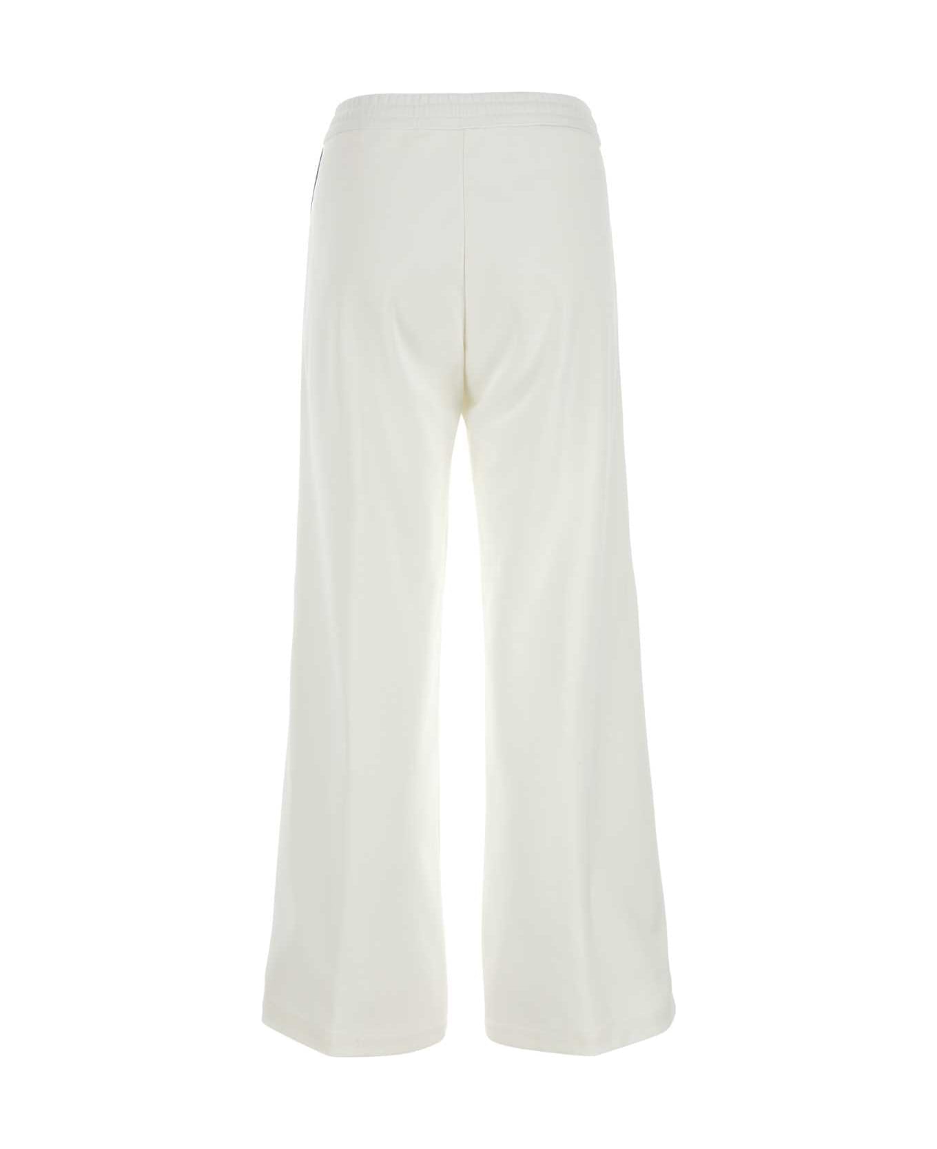 Gucci White Polyester Blend Pant - OFFWHITEFROZENMIX
