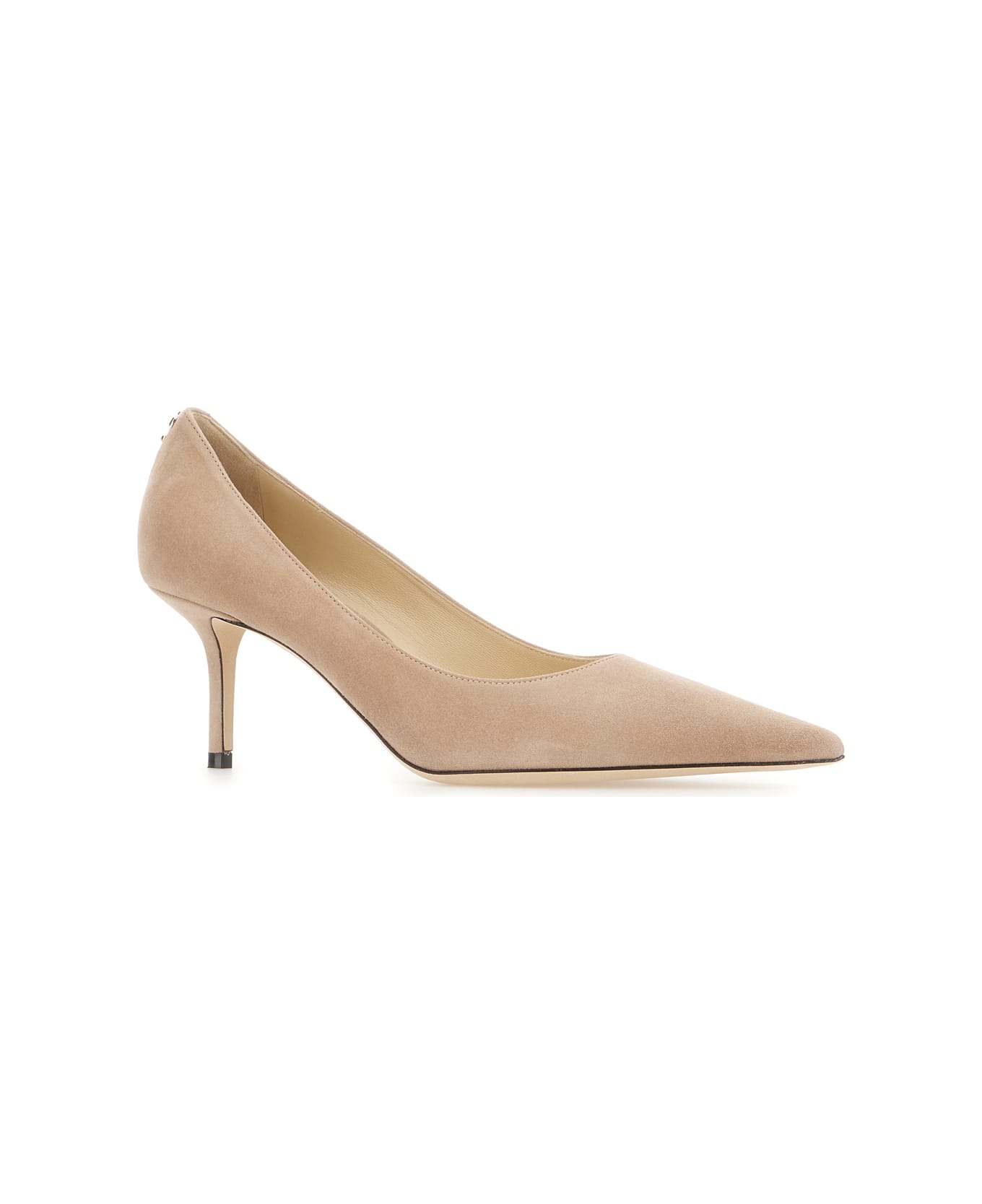 Jimmy Choo Skin Pink Suede Love Pumps - BALLETPINK